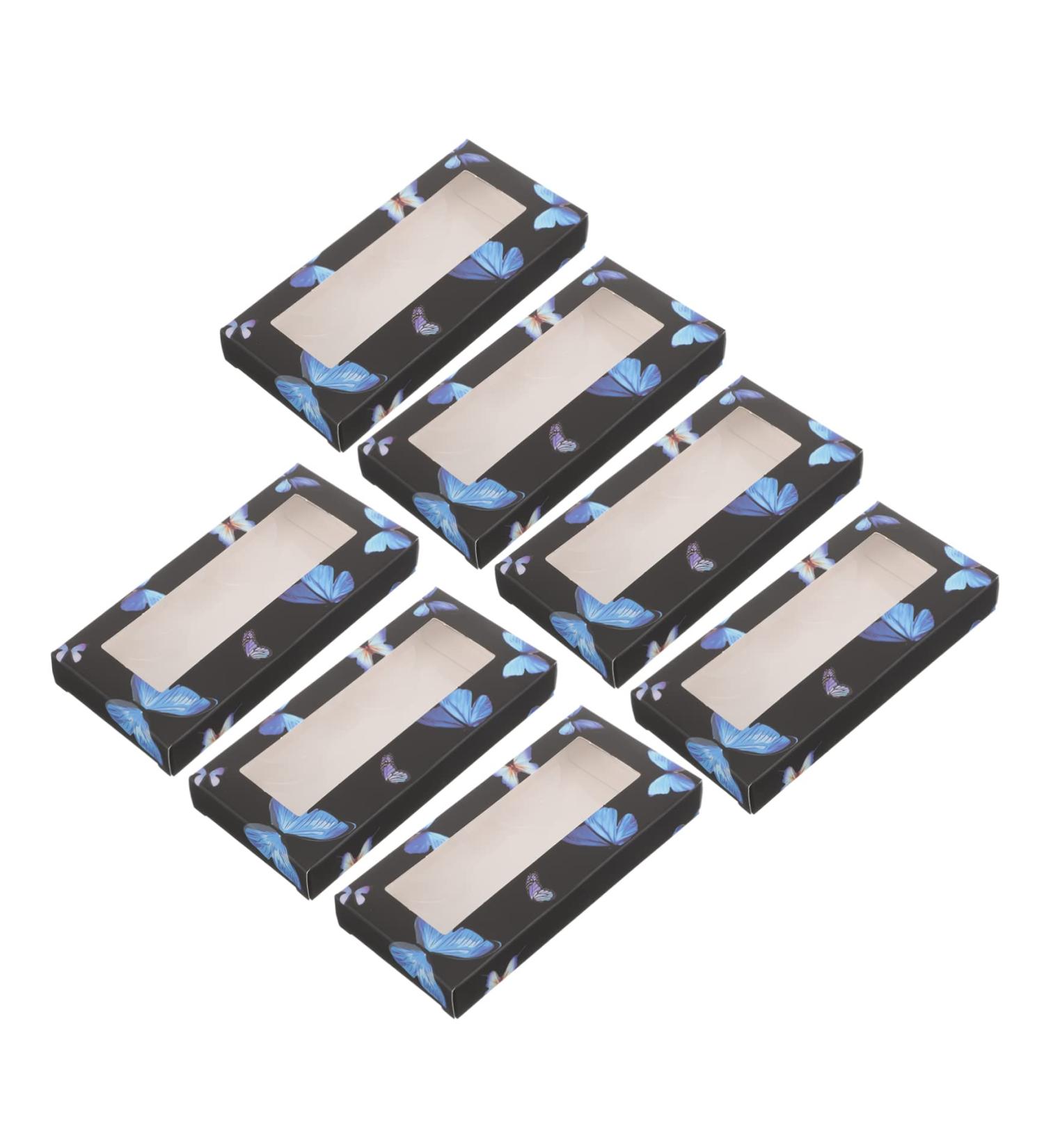 10 Pcs Rectangle Eyelash Curler & Storage Box - Organize Fake Lashes with Printable Design - Buy Online on GoSupps.com