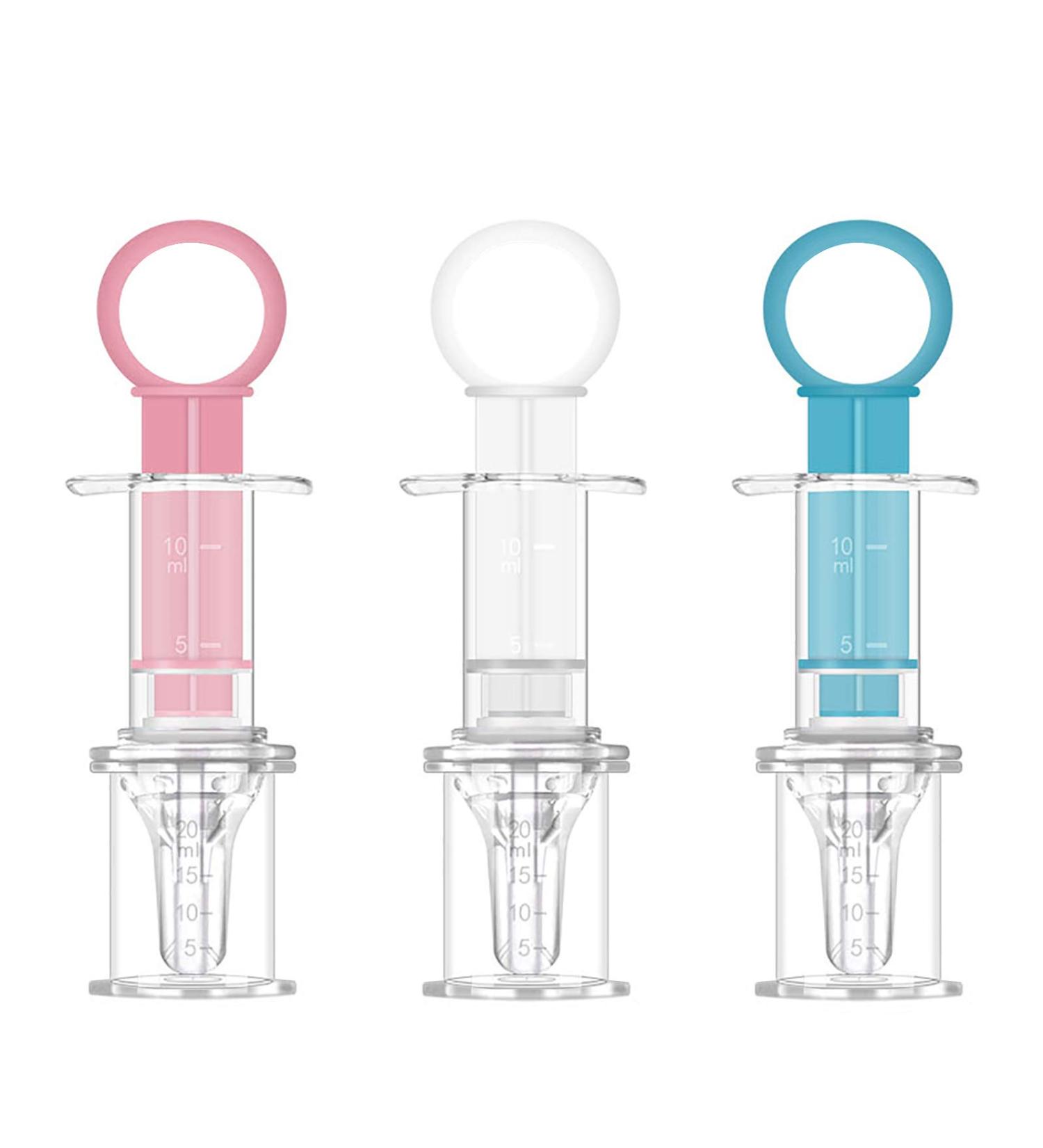 Baby Medicine Dispenser Set - Liquid Medicine Syringe for Feeding Drugs, Water, Milk, Juice, Vitamins - Pack of 3 - Buy Online on GoSupps.com