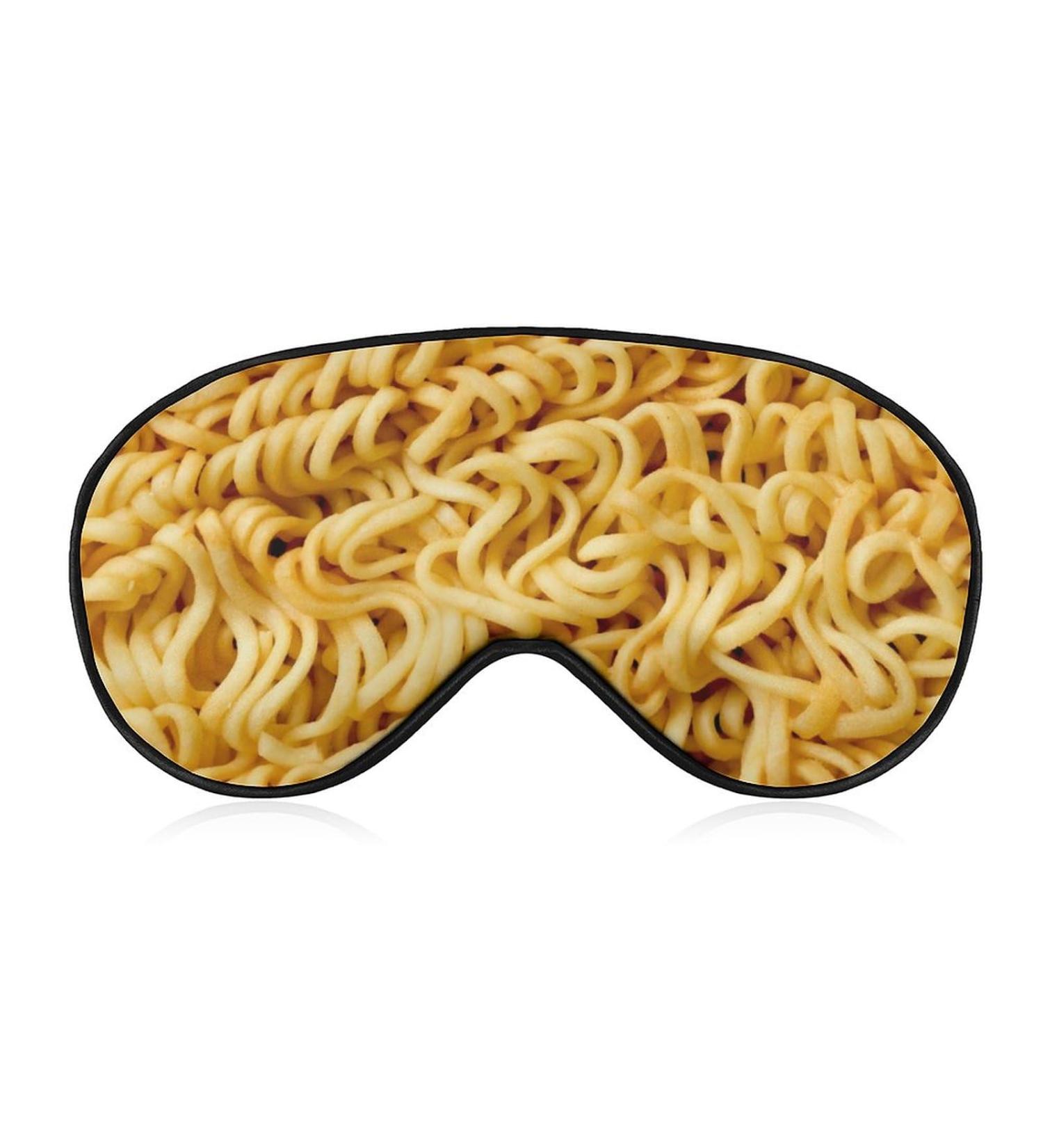 Realistic Instant Noodles Ramen Sleep Mask | Funny Eye Cover for Sleeping | Adjustable Strap | Blocks Light | Perfect for Night Travel and Nap | Men Women - Buy Online on GoSupps.com