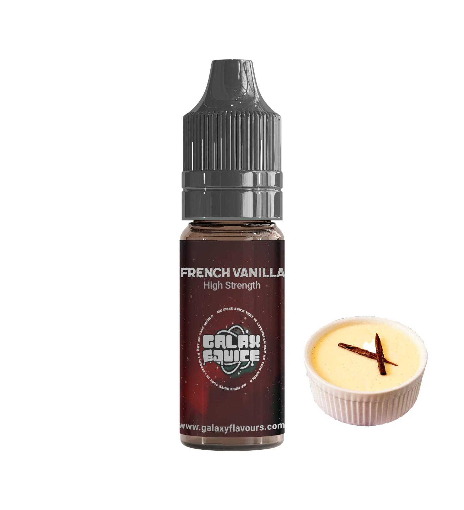 French Vanilla High Strength Flavouring - 10ml Bottle - Galaxy Food Flavours - Buy Online on GoSupps.com
