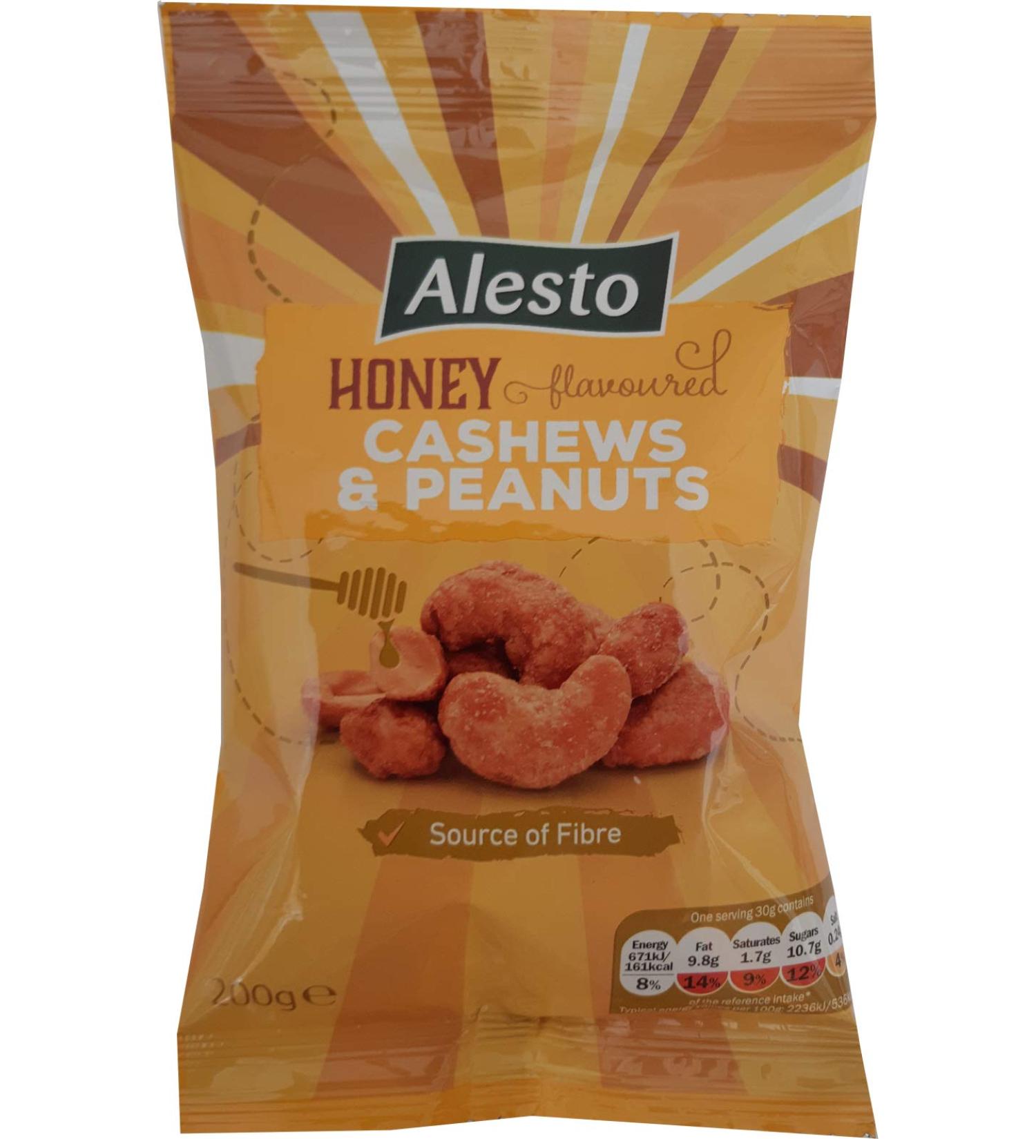 Alesto Roasted Cashew Nuts & Peanuts 200g Vegatarian (Honey) - Buy Online on GoSupps.com