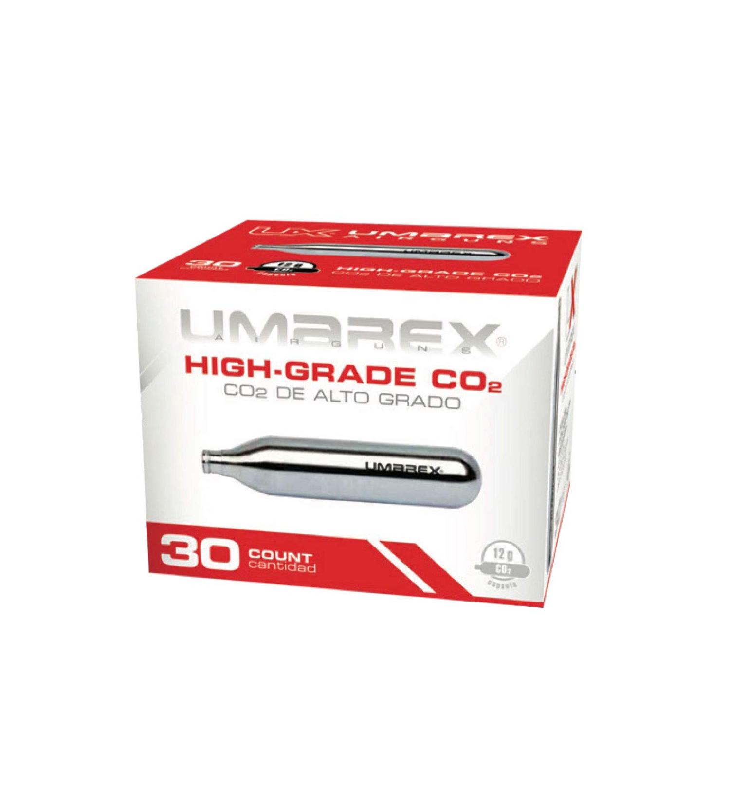 Umarex High-Grade CO2 Cartridges for Pellet Guns, BB Guns and Airsoft Guns 12 Gram (Pack of 30)