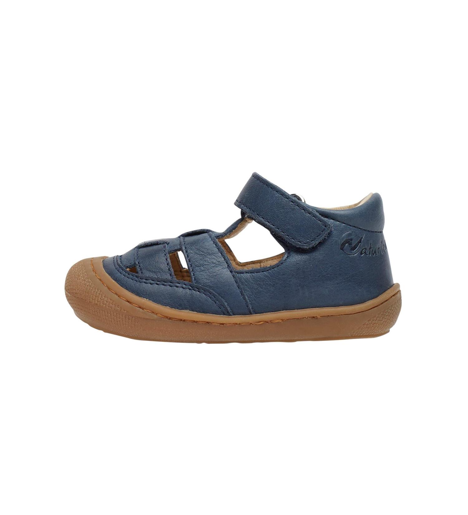 Naturino WAD Leather Closed-Toe Shoes - Blue (5 UK) | Genuine Leather Shoes - Buy Online on GoSupps.com