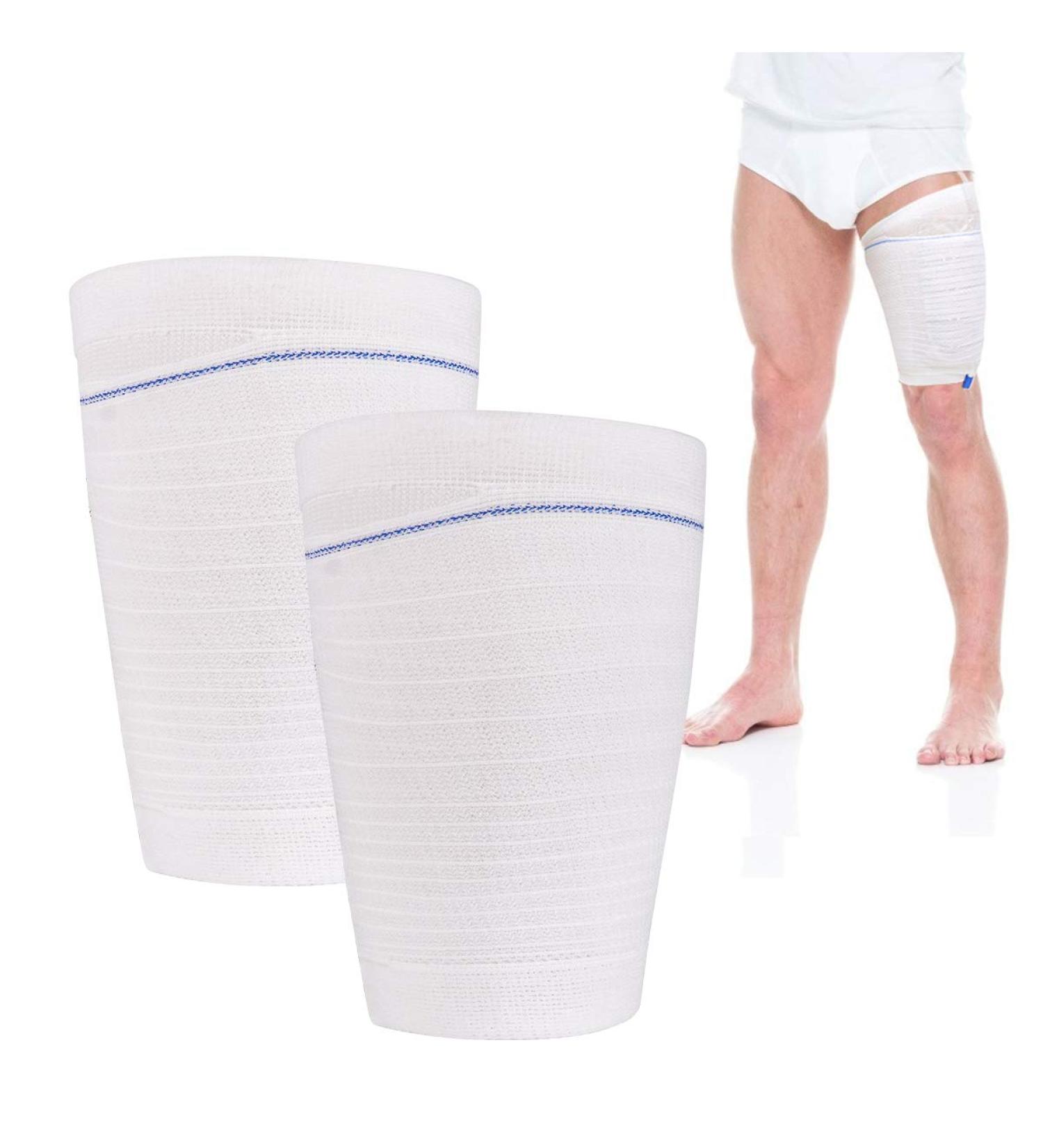 Catheter Leg Bag Holder 2 Count Fabric Catheter Sleeves Urine Leg Bag Holder - Urinary Drainage Bag Stay in Place Urine Bags for Legs Foley Catheter Bag Holder Strap for Men or Women Wheelchairs (M) Medium (Pack of 2) - Buy Online on GoSupps.com