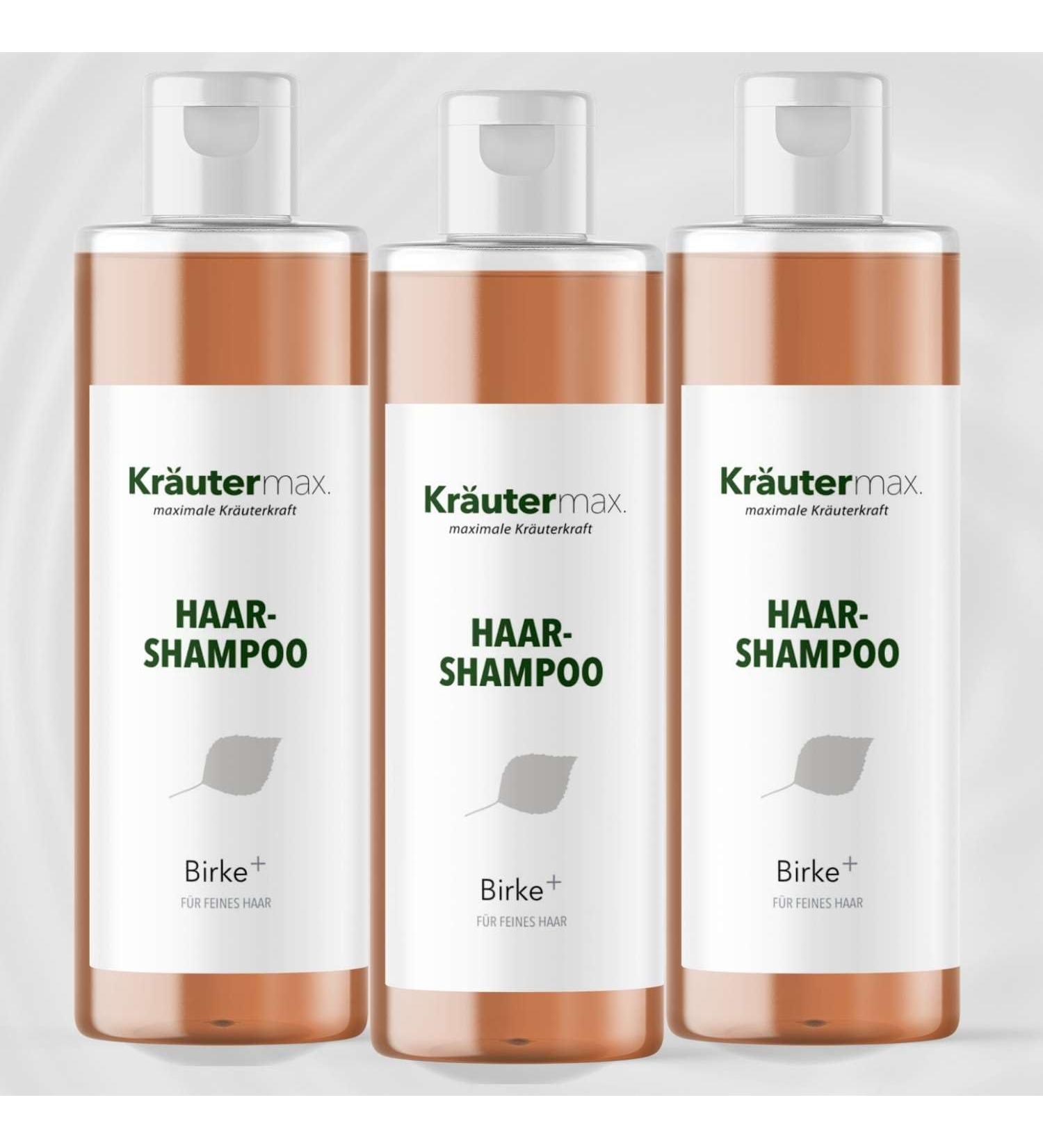Herbal Max Birch shampoo hair birch shampoo hair shampoo for hair care 3 x 250 ml - Buy Online on GoSupps.com