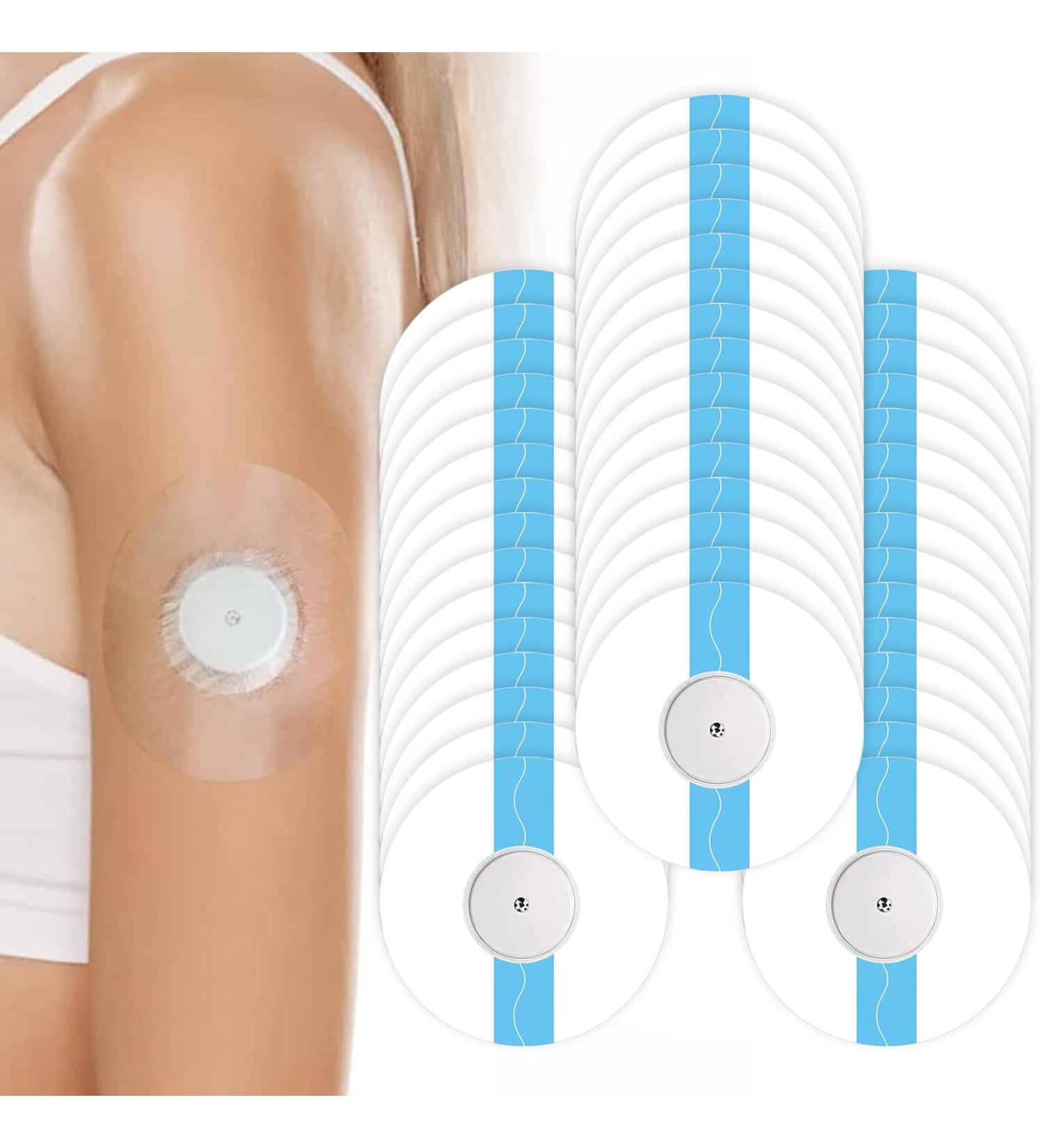 ACBOOR 55 Pieces Freestyle Libre 2/3 Plaster | Waterproof & Breathable Libre Patch for Sports | Skin-Friendly Freestyle Libre 3 Sensor Adhesive - Buy Online on GoSupps.com
