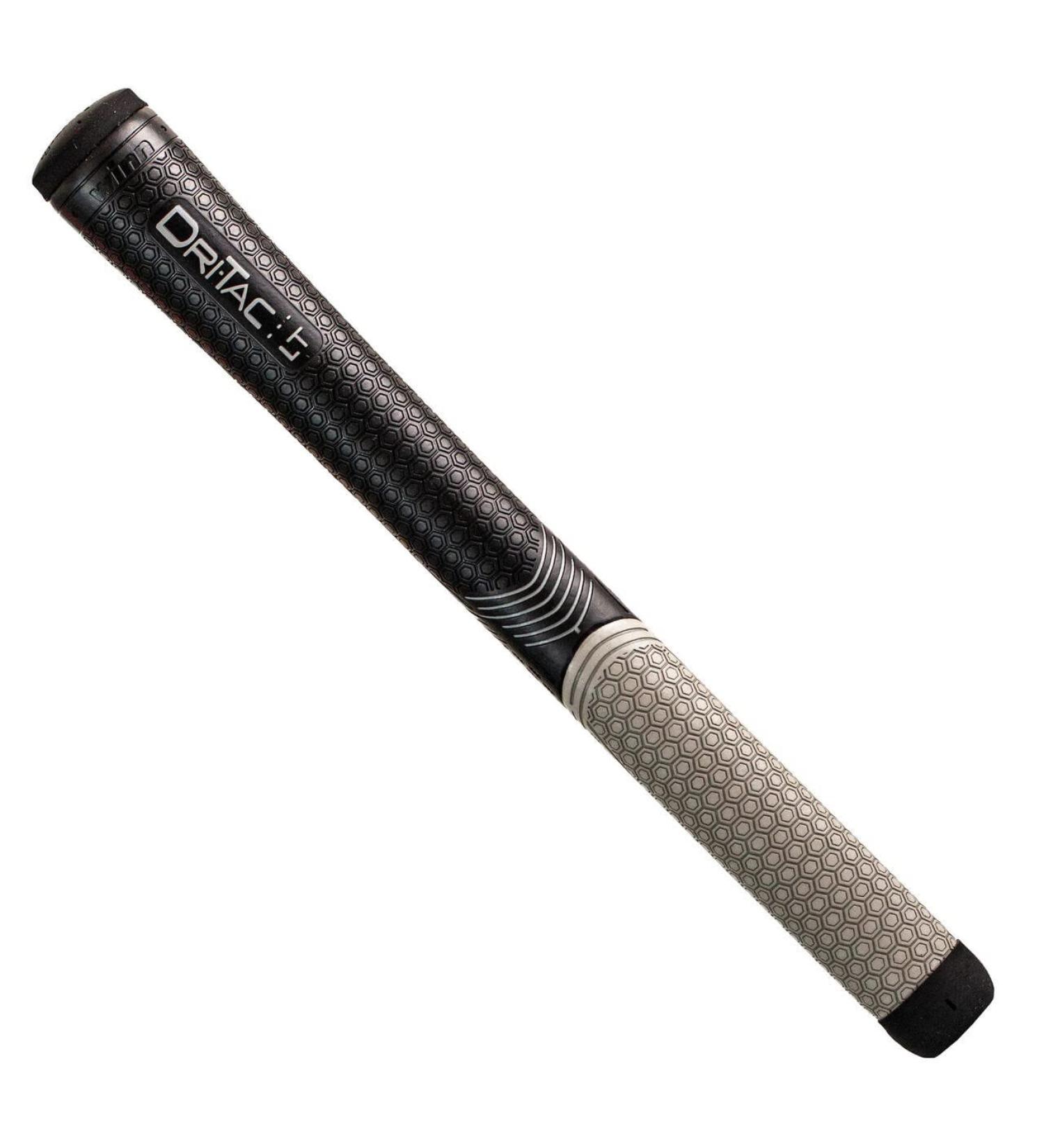 Winn Grips Dri-Tac LT (Less Taper) Golf Grip (Choose Size) (Oversize, Individual Grip Only), Black