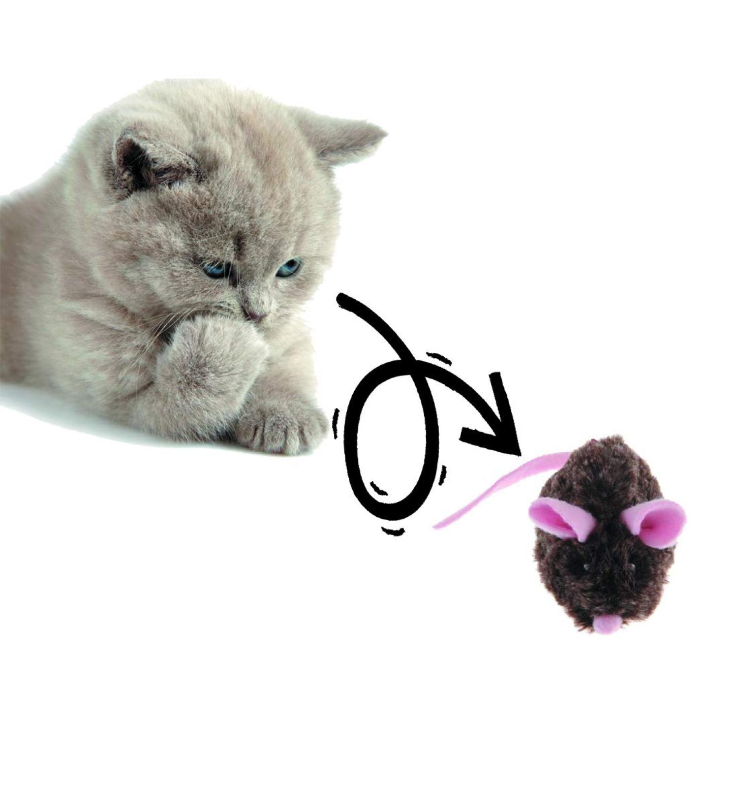 Vealind Automatic Movable Mouse Toy for Cats | Interactive Cat Toy with Lifelike Sound | Pink | Reduce Boredom & Engage Your Feline Friend - Buy Online on GoSupps.com