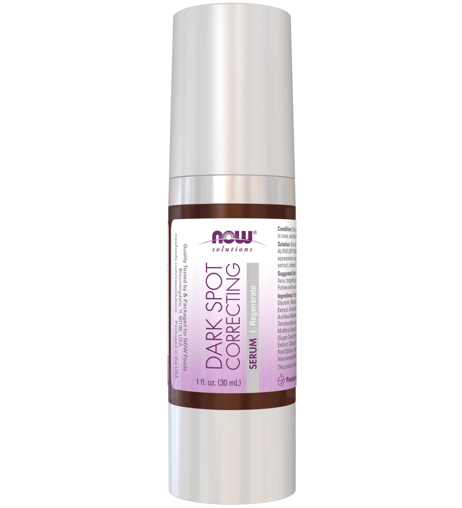 Now Foods Dark Spot Serum 1 fl oz - Brightening Solution for Even Skin Tone - Buy Online on GoSupps.com