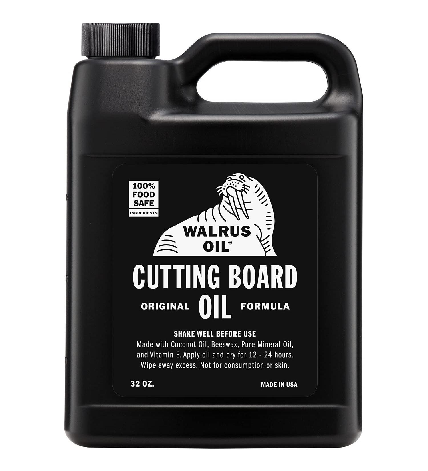Walrus Oil 32 oz Jug - Cutting Board and Butcher Block Food-Safe Wood Oil - Buy Online on GoSupps.com