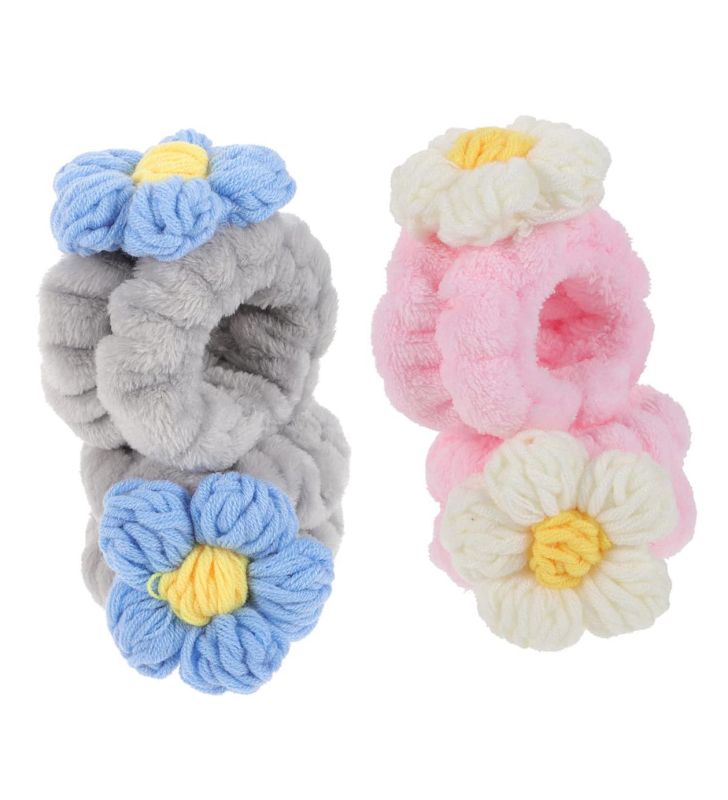 Healeved 2paires Bracelets lastiques Peluche Pour Lavage Visage Avec Motif Cartoon De Bracelets Absorbants Pour Filles - Buy Online on GoSupps.com
