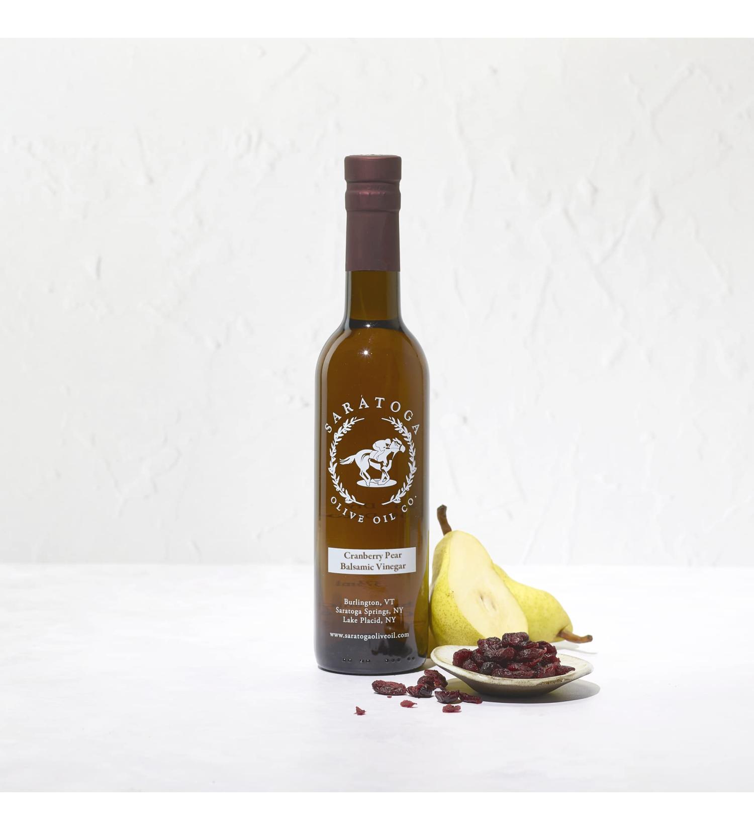Saratoga Olive Oil Co. Cranberry Pear White Balsamic Vinegar 200ml - 6.8oz - Pack of 1 - Buy Online on GoSupps.com