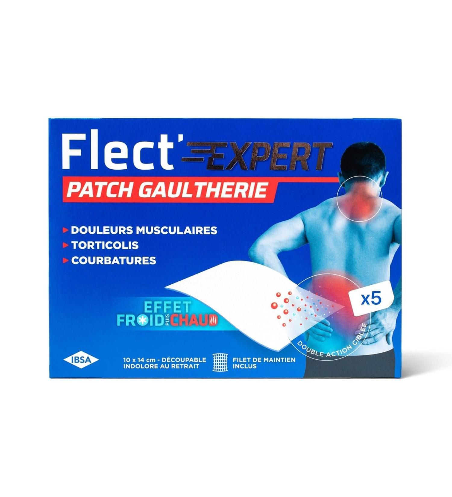 IBSA Pharma - Flect'Expert - Gaultheria Patch 5 Patches - Aches stiff necks muscle pain - Cold/Hot Effect - - Buy Online on GoSupps.com
