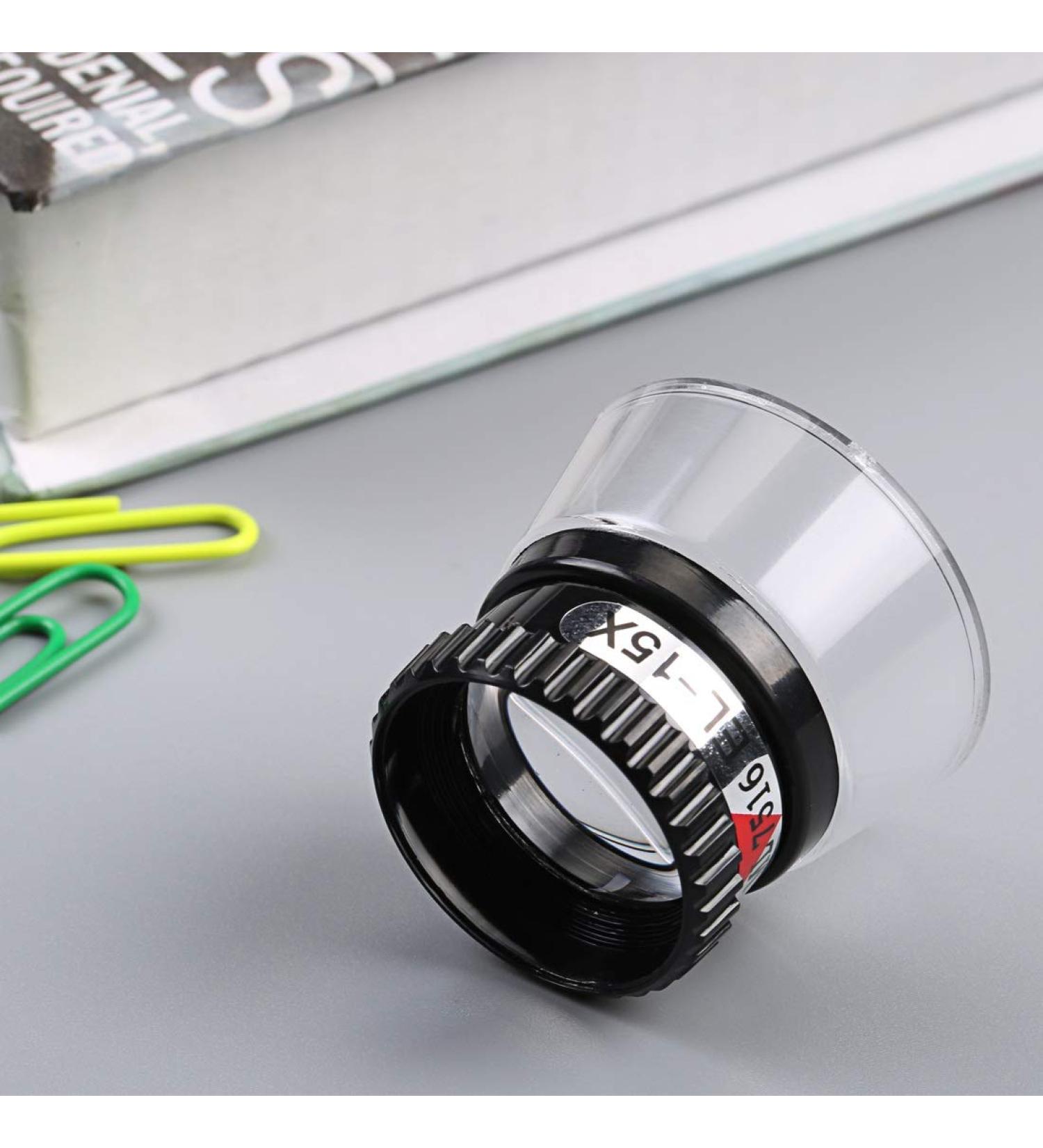 Magnifying Portable 15X Monocular Magnifying Glass Loupe Lens Jeweler Tool Eye Magnifier Watch Repair Tool Good Times - Buy Online on GoSupps.com