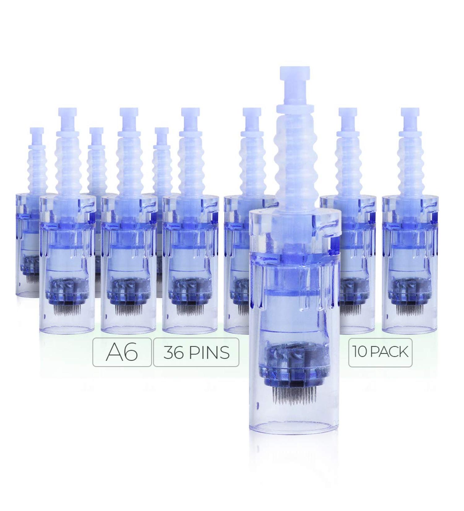 Dr. Pen Ultima A6 36 Pins Bayonet Slot Cartridges - 10 Pack Disposable Replacement Parts - Buy Online on GoSupps.com
