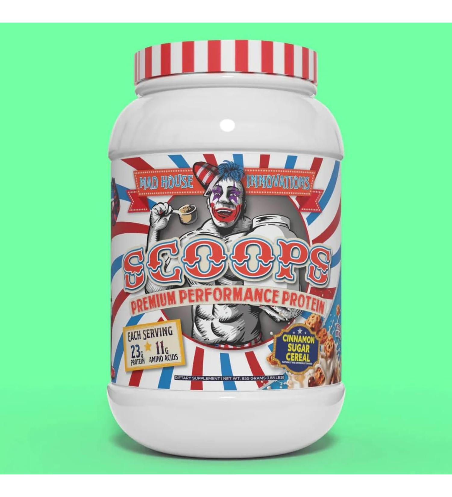 MAD HOUSE INNOVATIONS - Late Night Milk & Cookies Flavored Isolate Concentrate & Hydrolyzed Whey Protein Powder - Low in Sugar Carbs & Fat 2LB Tub 23G of Protein Best for Lean Muscle 26 Servings