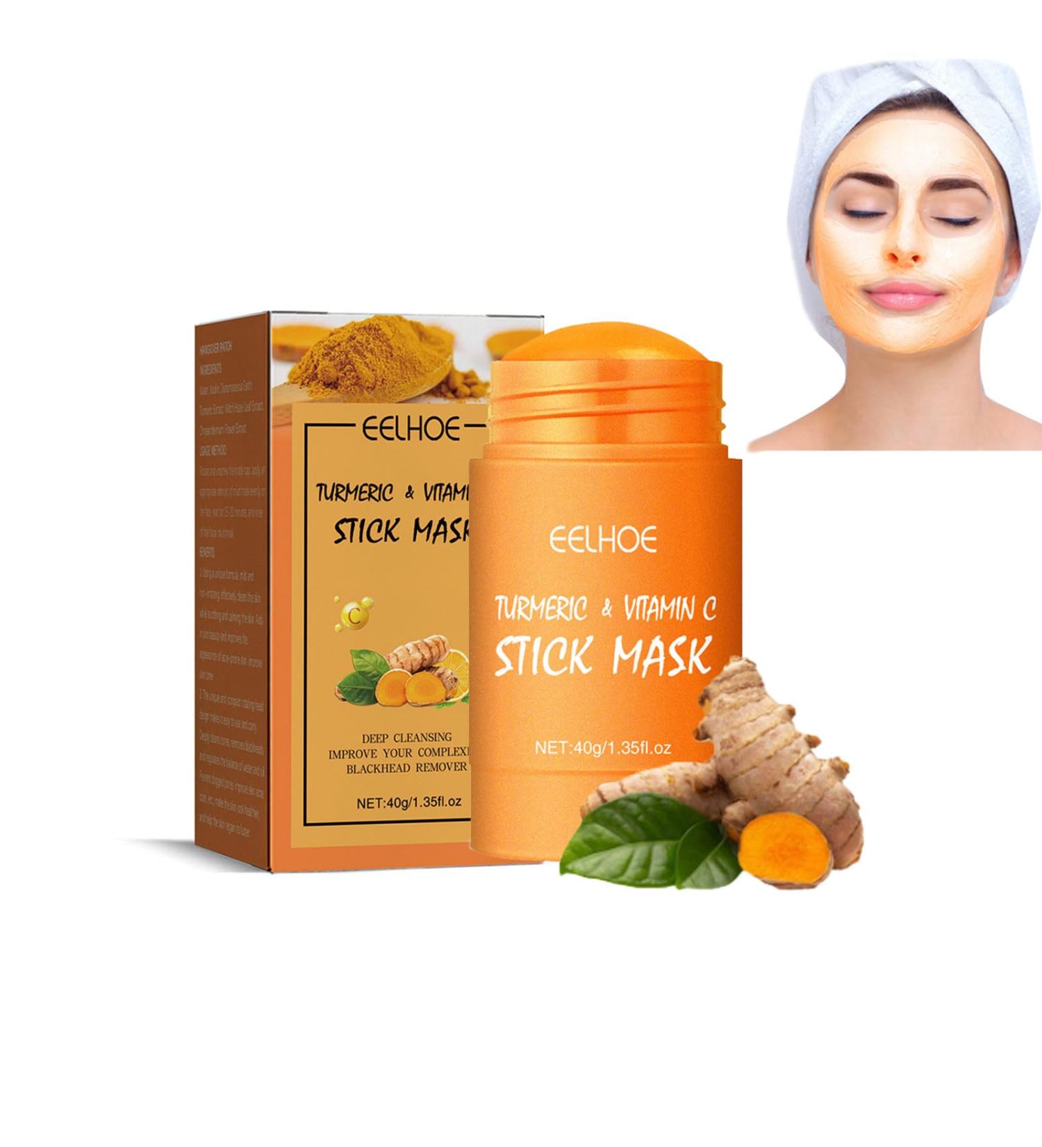 Turmeric Mud Mask Stick - Deep Cleanse Blackhead Removal & Radiant Glow for All Skin Types | International Shipping - Buy Online on GoSupps.com