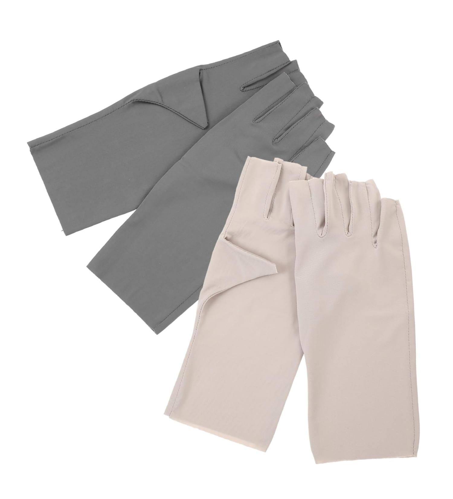 Healeved 2 Pairs protective gloves for manicure gloves breathable Nylon Anti-UV Nail supplies gel sun protection gloves UV nail gloves nail art UV gloves summer - Buy Online on GoSupps.com