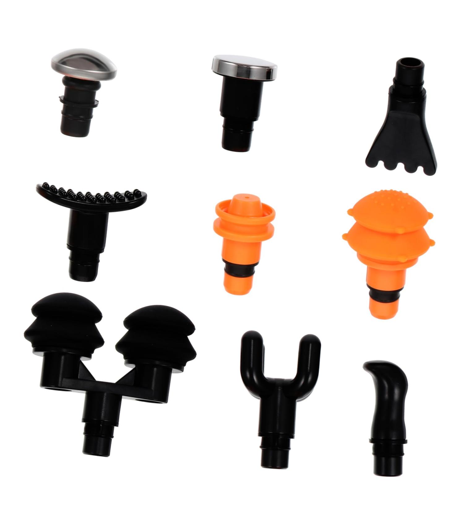 FRCOLOR 1 Set 9-Piece Massage Head with Fascia Attachments - Deep Tissue Replacement Heads for Muscle Massager Devices | Fitness Dashboard Accessory - Buy Online on GoSupps.com