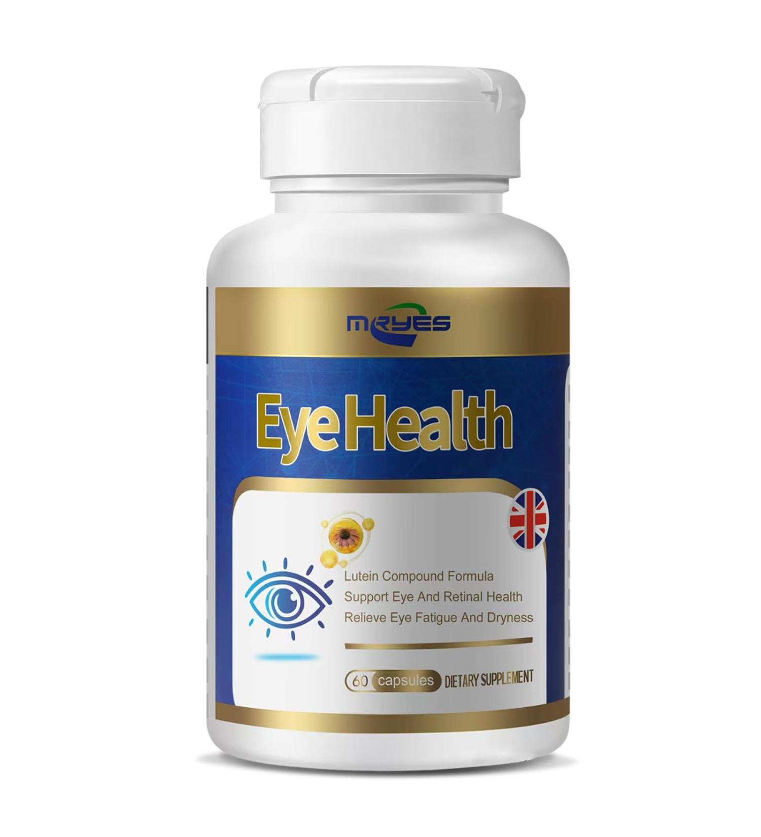 Lutein 20 mg with Zeaxanthin Bilberry Extract Vitamins E for Men and Women Dietary Supplements for Eye Health Supports Vision Clarity Antioxidant Protection & Eye Health | 60 Capsules 60 Count (Pack of 1) - Buy Online on GoSupps.com