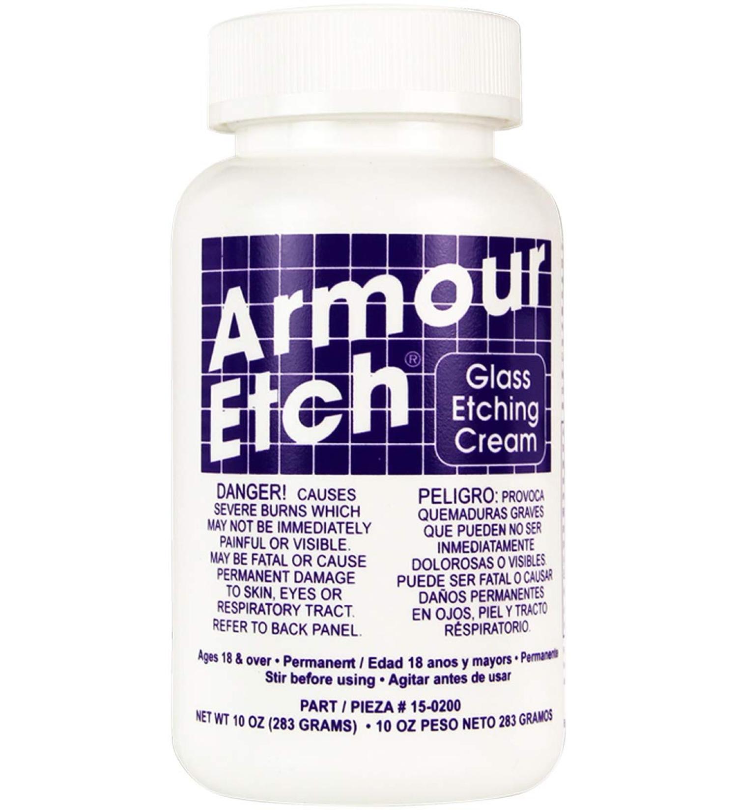 Armour Etch 15-0200 Etching Cream, White, 10