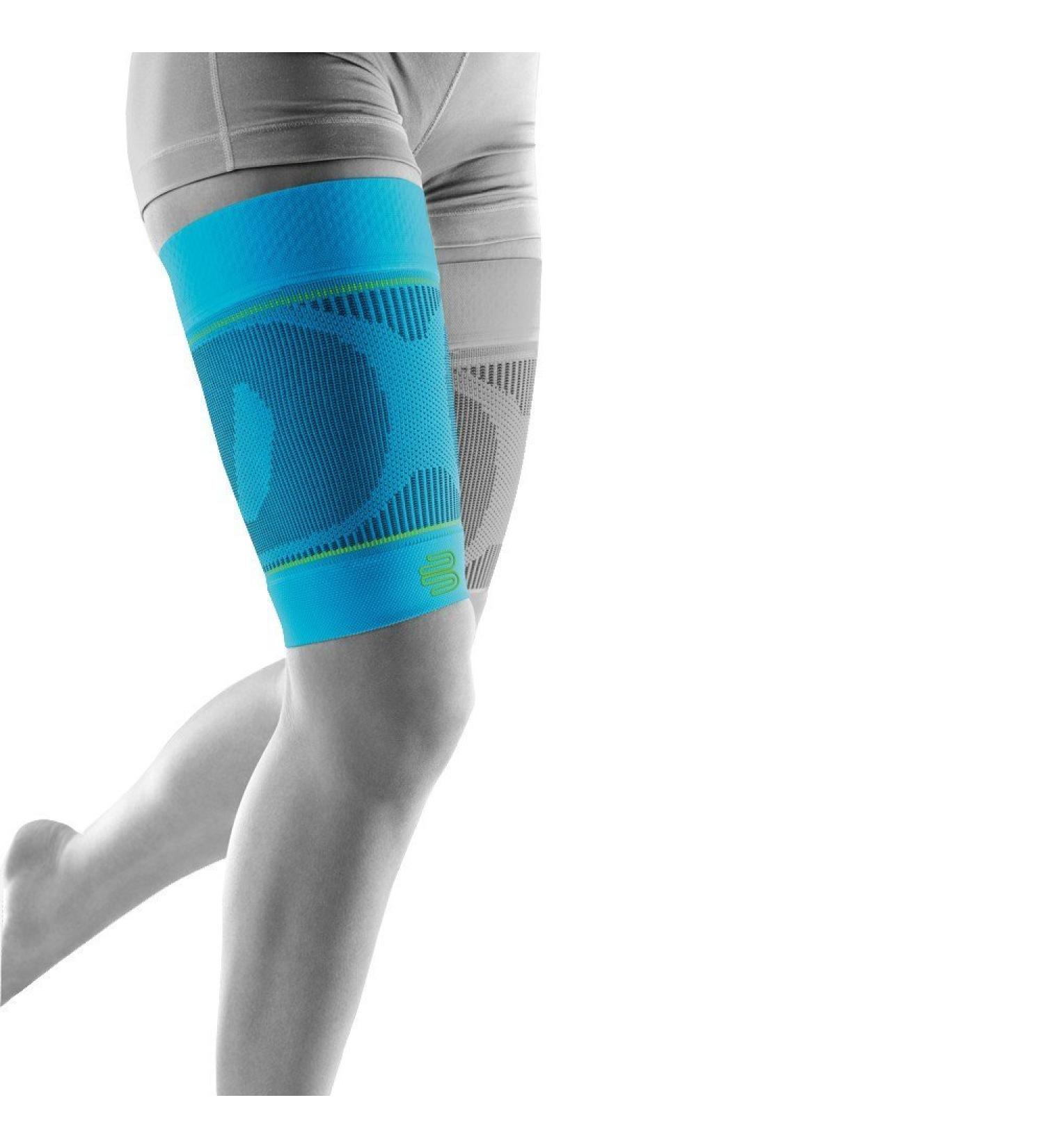 Bauerfeind Compression Skylight Bandage | Sports Compression Sleeves for Upper Leg | Unisex Thigh Support for Ball & Endurance Sports | Rivera XL Kurz - Buy Online on GoSupps.com
