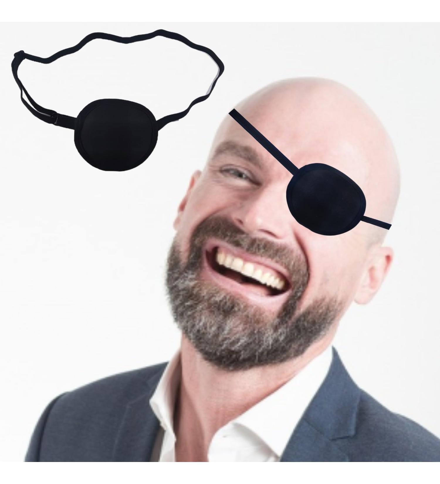 HUAYIMEIYI Adjustable Black Eye Patch - Comfortable Washable Monocular Amblyopia Treatment for Adults & Children - Buy Online on GoSupps.com