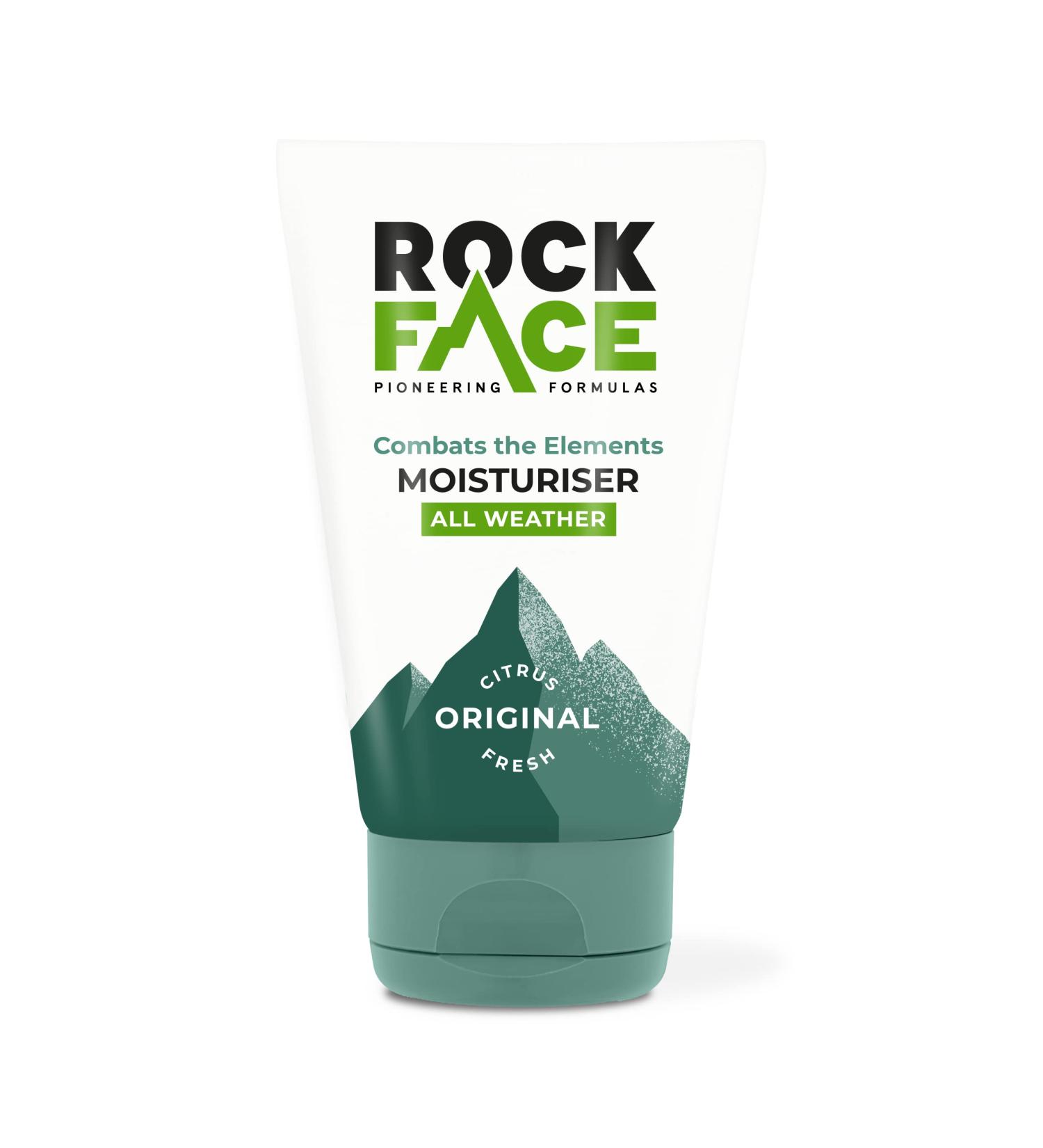Rockface Men's All-Weather Face Moisturiser - Energising Skin Formula, 100ml - Buy Online on GoSupps.com