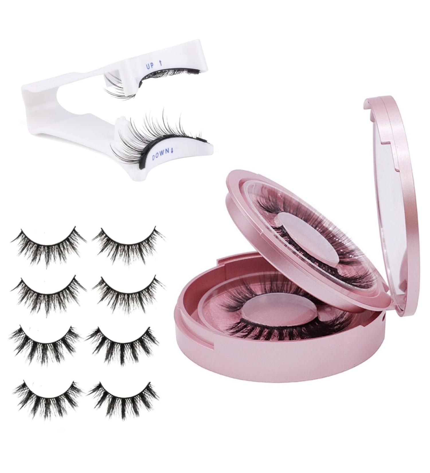 Magnetic Eyelashes - 2 Pairs Reusable Wispy Lashes with Applicator | No Glue Needed | Waterproof Magnetic Lash Kit - Buy Online on GoSupps.com