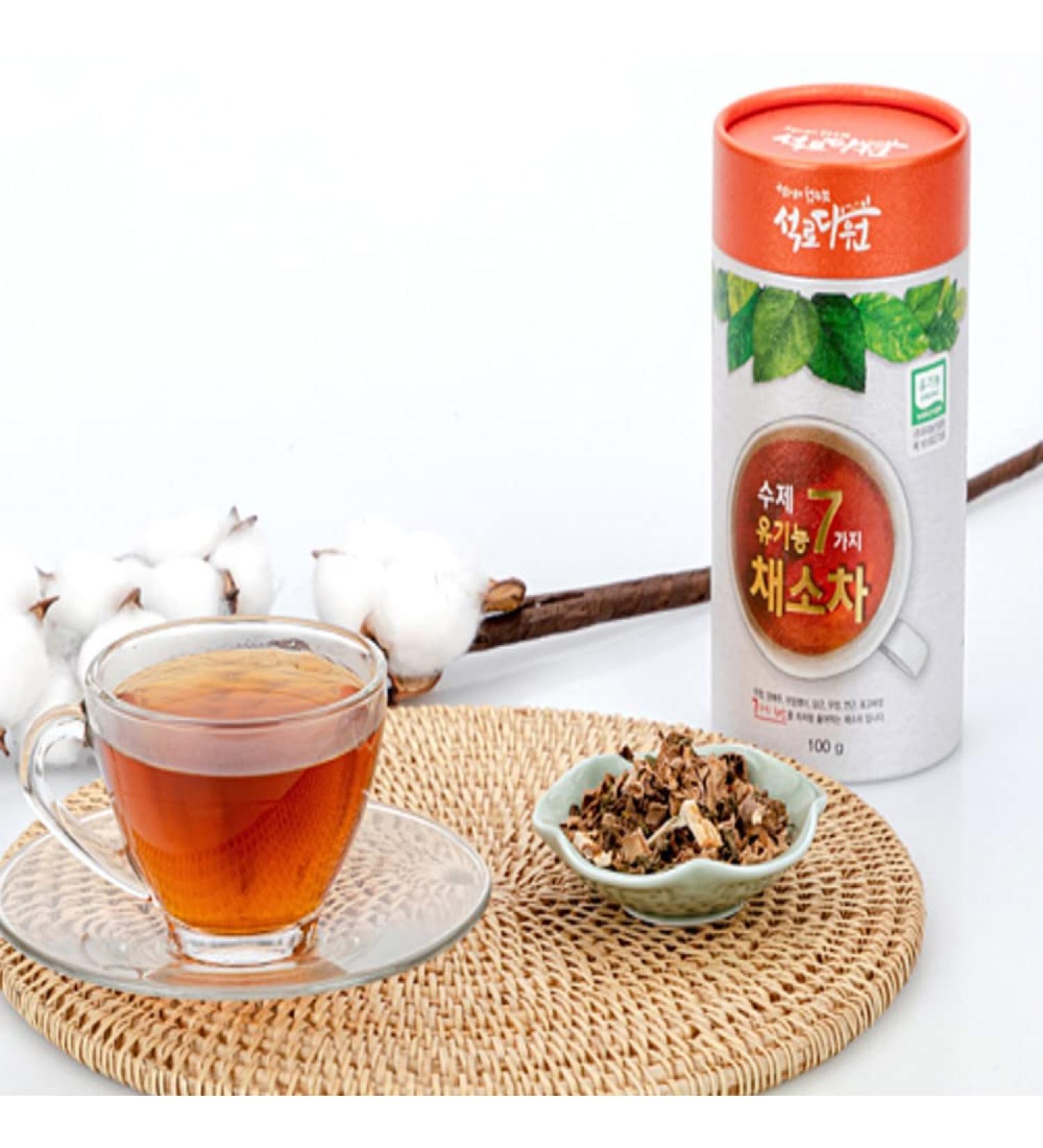 CYSO Seokrodawon Tea Garden 7 kinds of vegetable tea 100g (1 bottle) 100% Korean Organic Ingredients 100g of 1 bottle - Buy Online on GoSupps.com