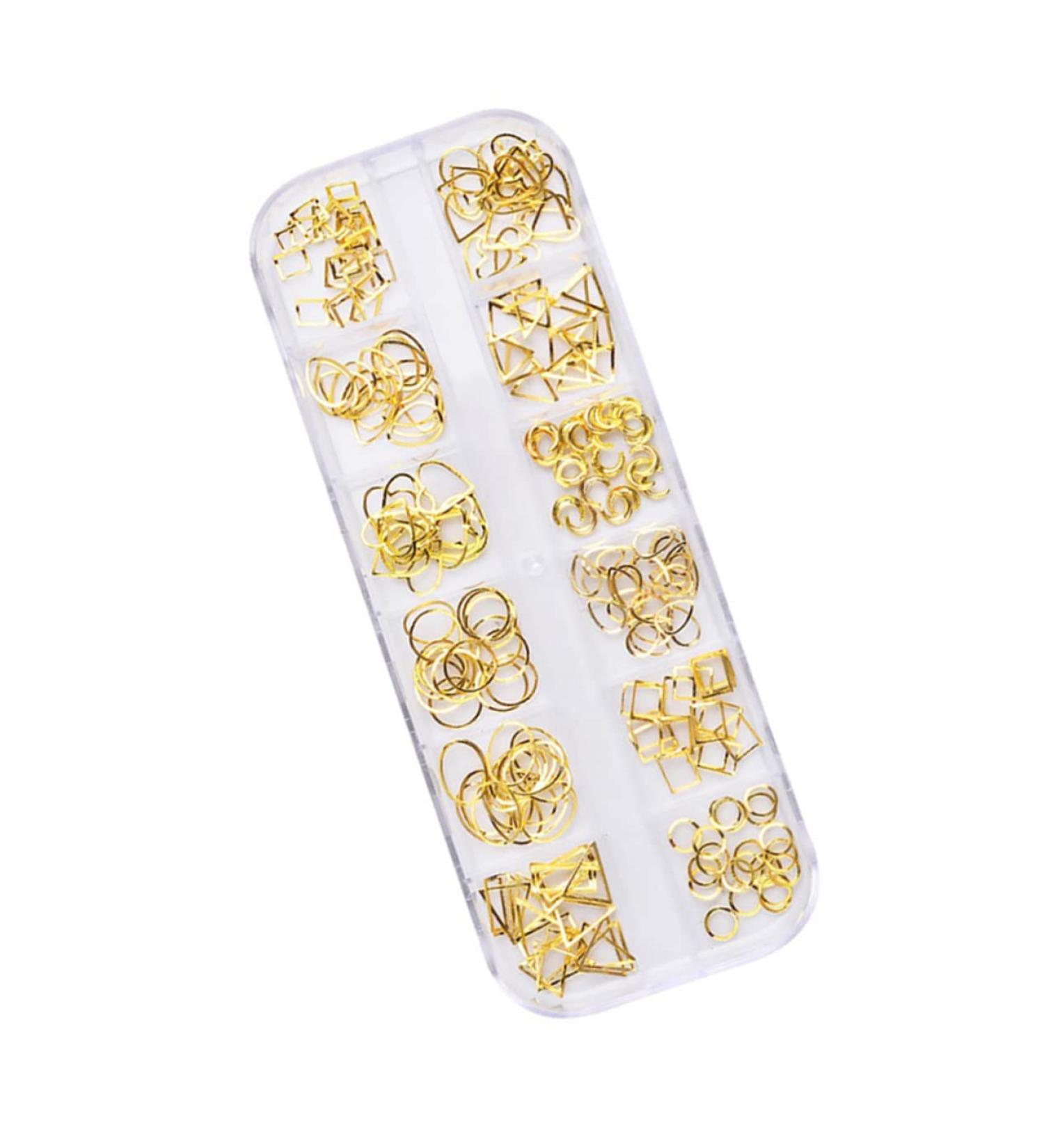 Beavorty 1 Box nail art decoration rose gold decorations nail tools manicure tools nail decorations for nail art nail decor metal manicure decoration Accessories hollow out 3d Size 1 Picture 1 - Buy Online on GoSupps.com