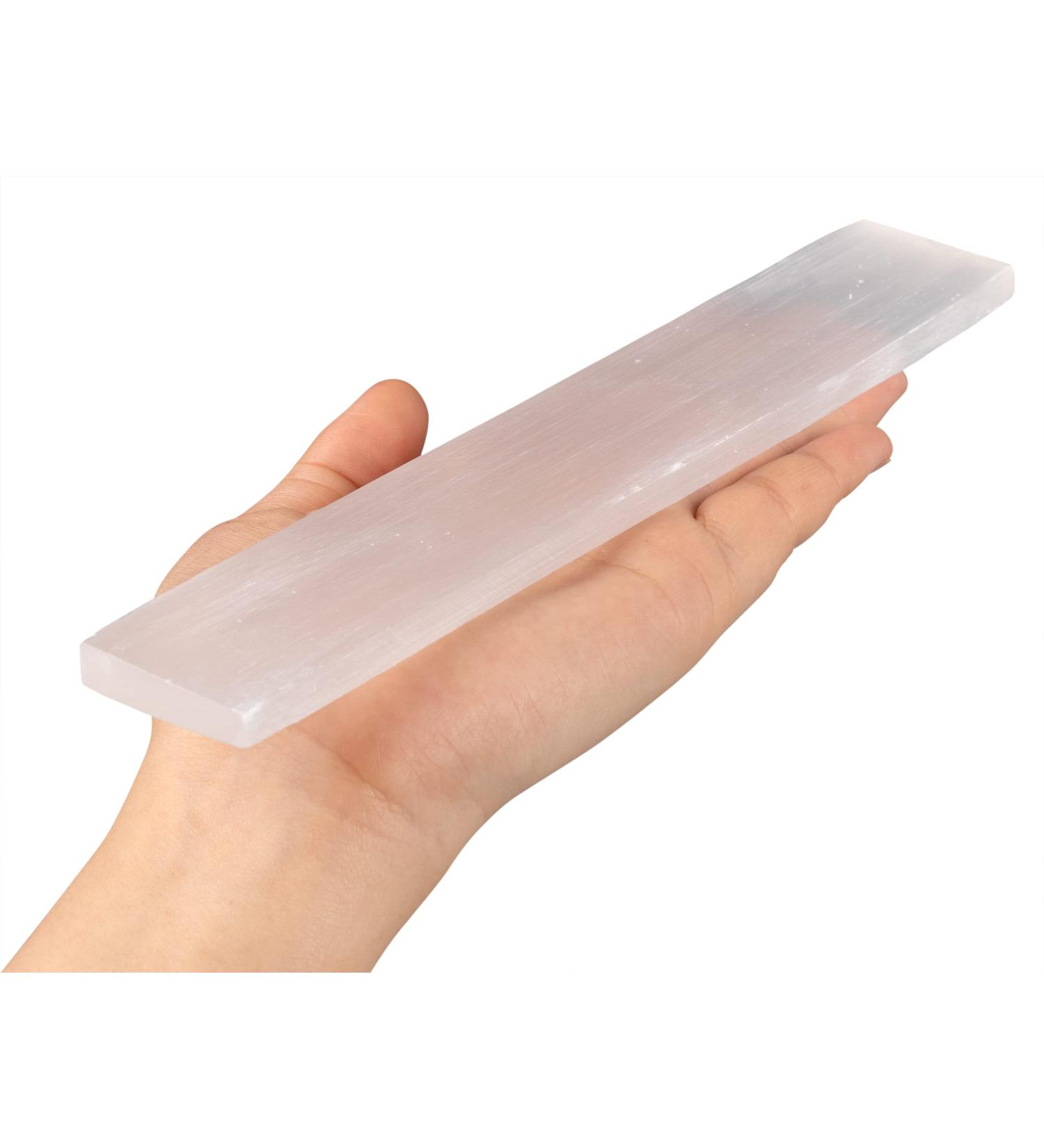 Large Selenite Charging Plate - 7.5" Crystal Plate for Cleansing & Recharging Crystals - Ideal for Reiki Meditation Spiritual Gifts & Home Decor - Buy Online on GoSupps.com