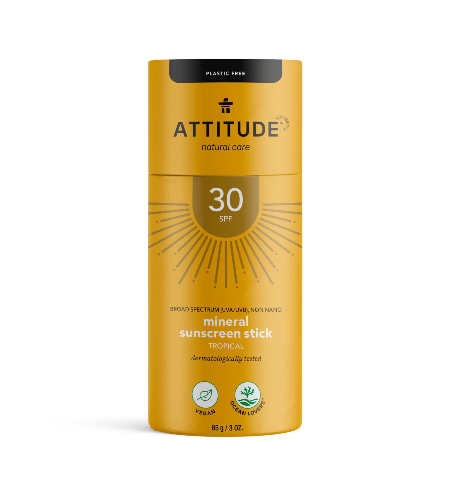  ATTITUDE Solar Stick - SPF 30 - Tropical - Buy Online on GoSupps.com
