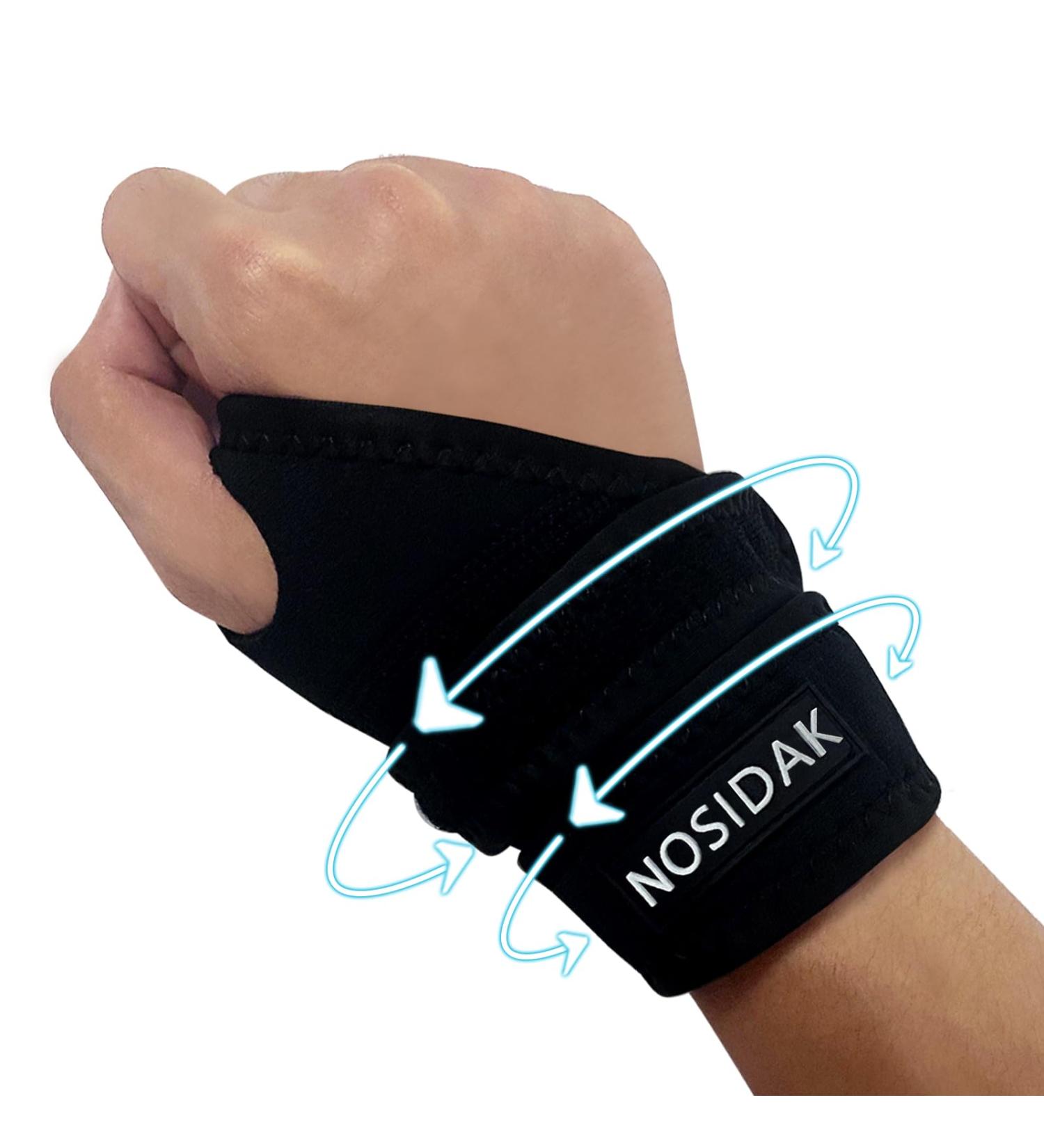 Premium Wrist Brace for TFCC Tears & Ulnar Sided Pain | DRUJ Instability Support | Tendonitis & Arthritis Relief | Carpal Tunnel Wrist Wrap - Right Hand Black - Buy Online on GoSupps.com