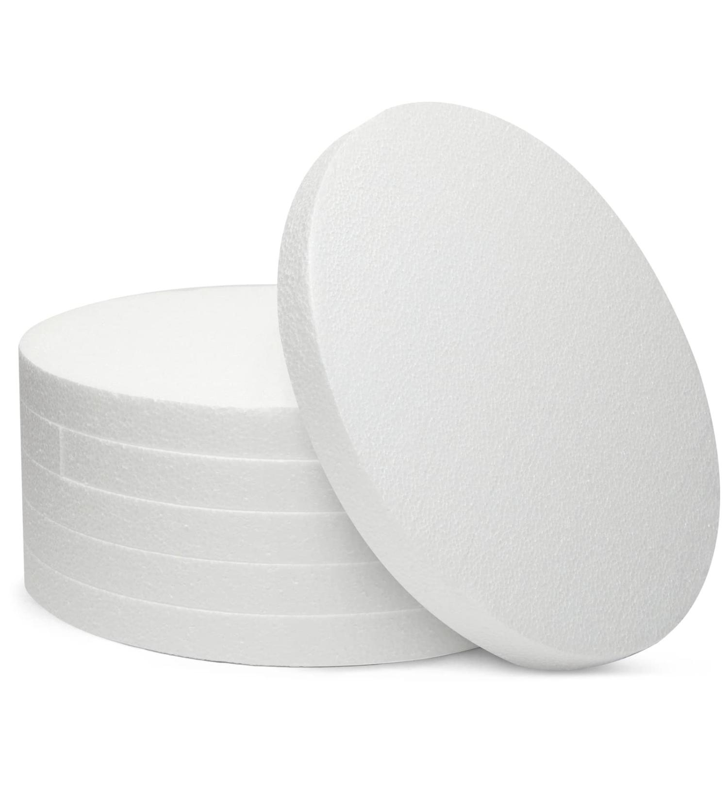 6 Pack 12x12-Inch Round Foam Circles for DIY Crafts and Decorations - 1 Inch Thick (White) - Buy Online on GoSupps.com