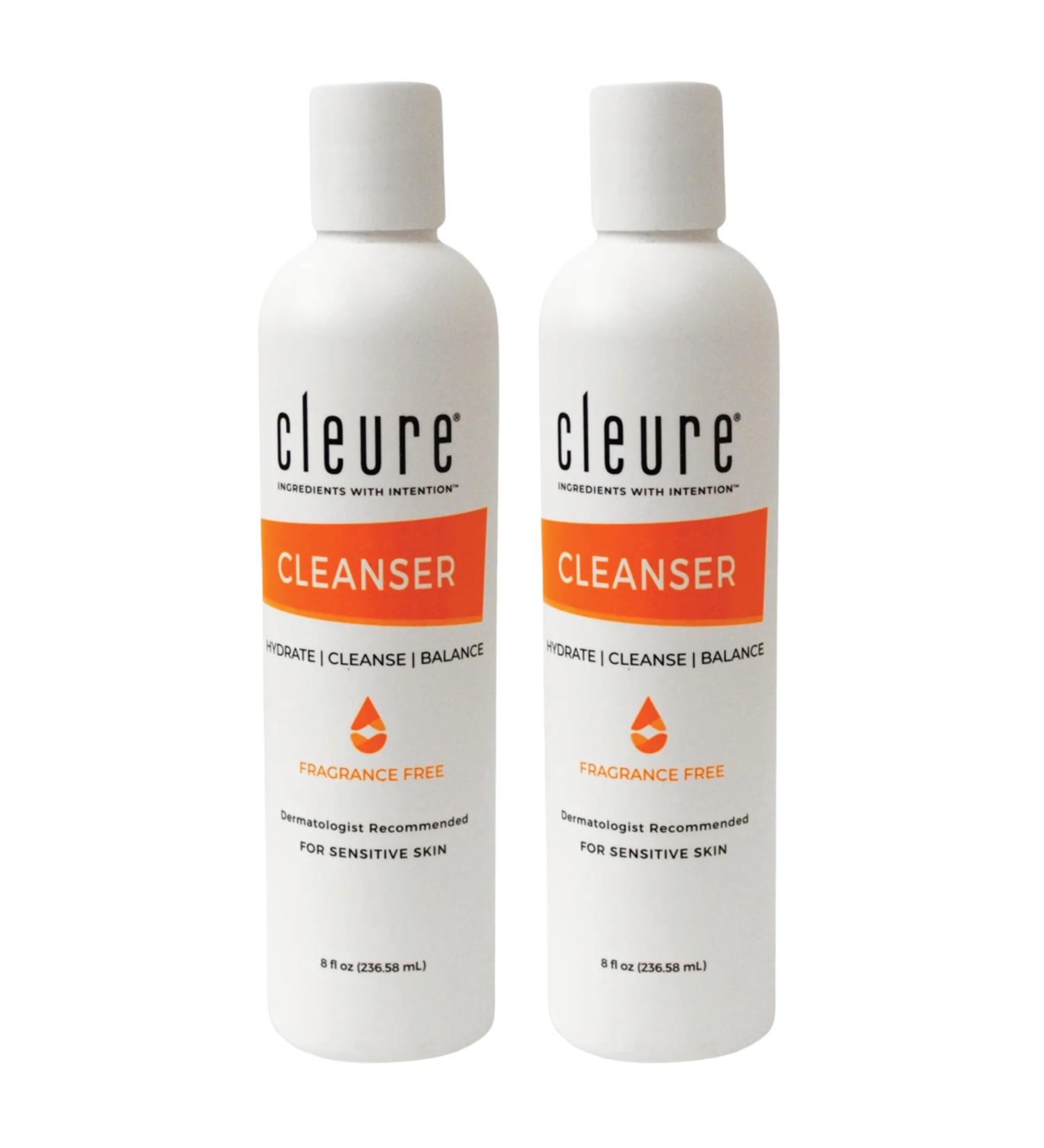 Cleure Lotion Cleanser for Dry Sensitive Skin Free of Fragrance Gluten Paraben Salicylate and Non Comedogenic (8 oz 2 Pack) 8 Fl Oz (Pack of 2) - Buy Online on GoSupps.com