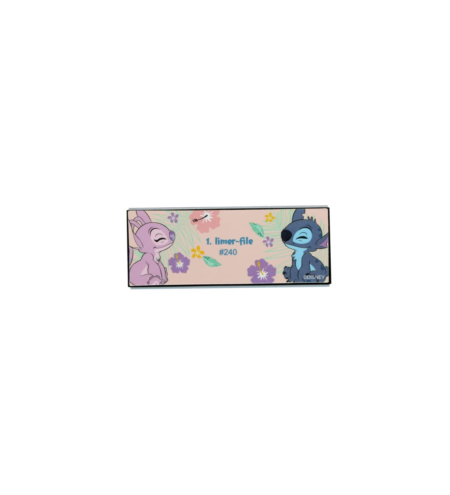 DISNEY STITCH & ANGEL 4 SIDED 4 GRIT BUFFING BLOCK - Ideal for Hand Beauty and Manicure - Polishing Sanding Shine - Stitch Print Design