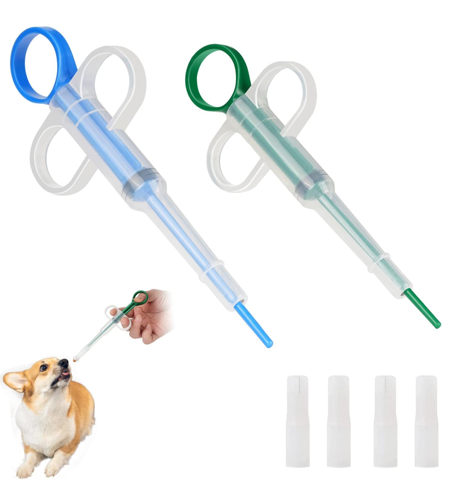 Tablet Feeder 2 Pack for Cats & Small Dogs | Spring Pill Injector & Nursing Shooter for Easy Medicine Delivery - Buy Online on GoSupps.com