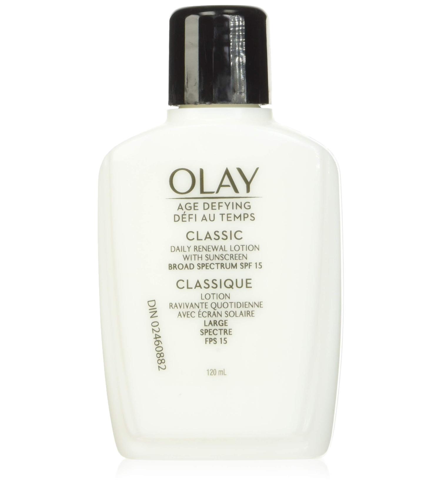 Olay Age Defying Classic Daily Renewal Lotion with Sunscreen 4 oz | Face Moisturizer - Buy Online on GoSupps.com