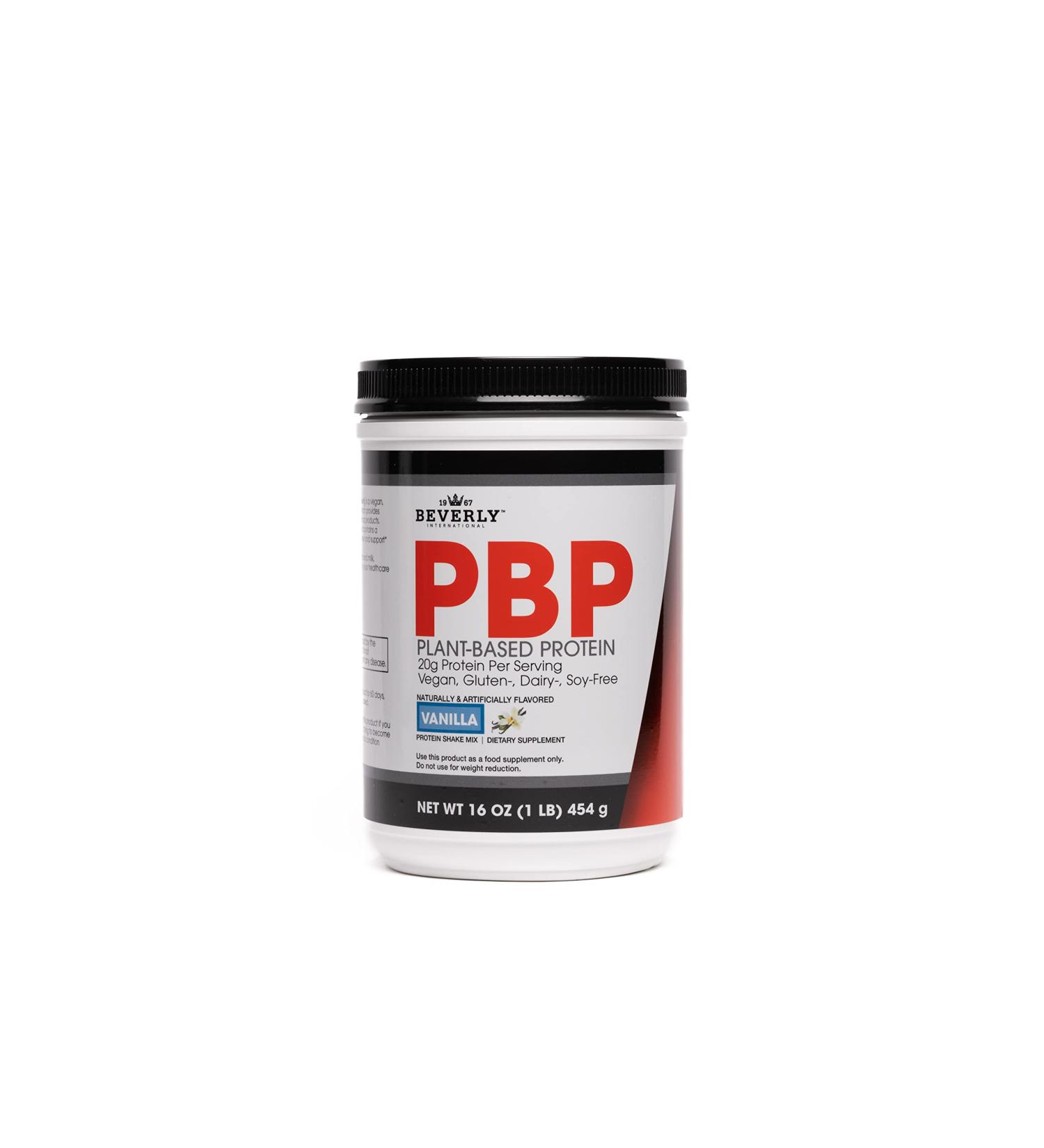 Beverly International PBP Plant Based Protein – Vegan Gluten Dairy & Soy-Free | 21g Protein Great Vanilla Taste Easy to Digest – 1lb (15 Servings - Buy Online on GoSupps.com