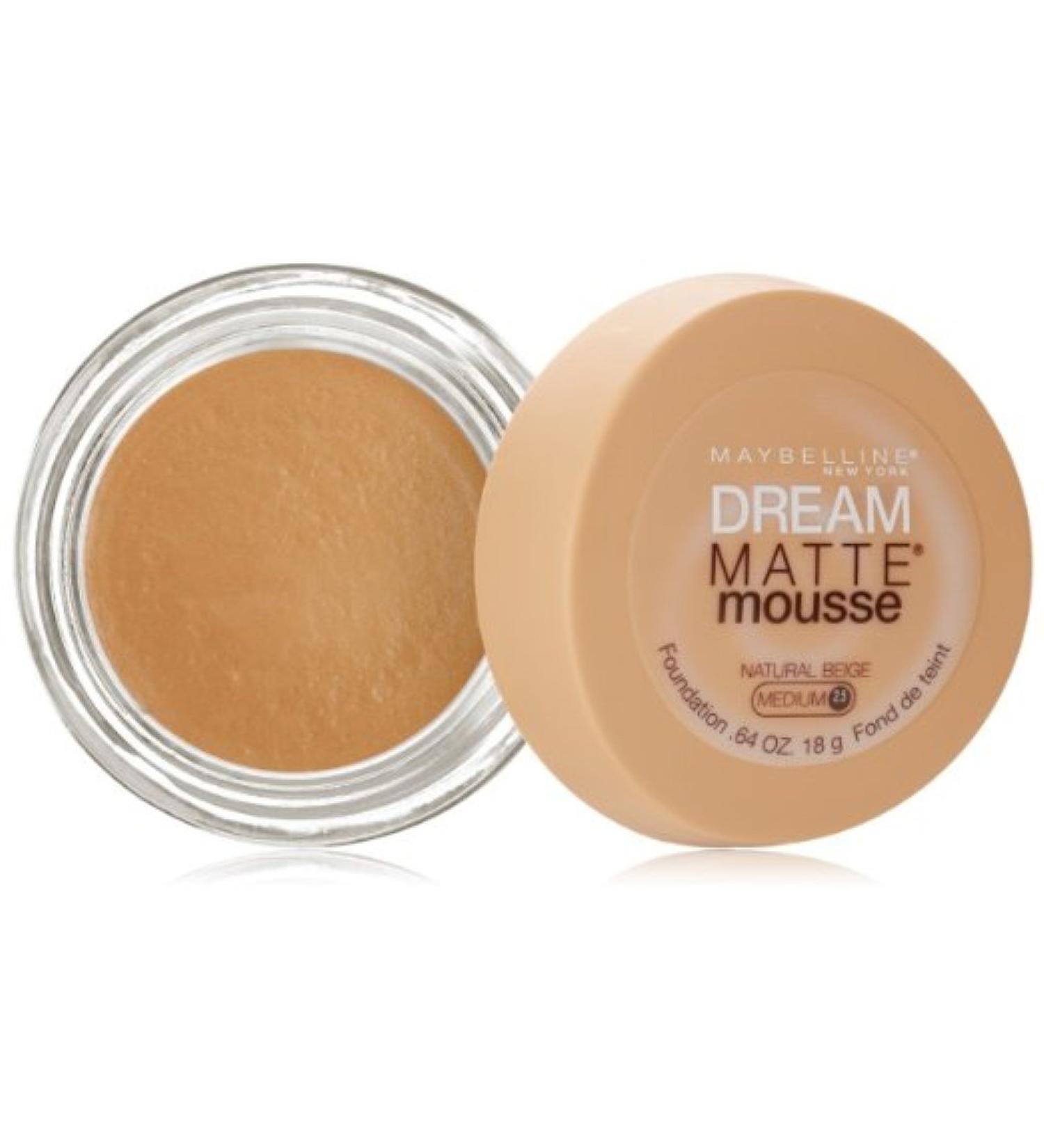 Maybelline Dream Matte Mousse Foundation Natural Beige 2.5 0.64 oz (Pack of 2)