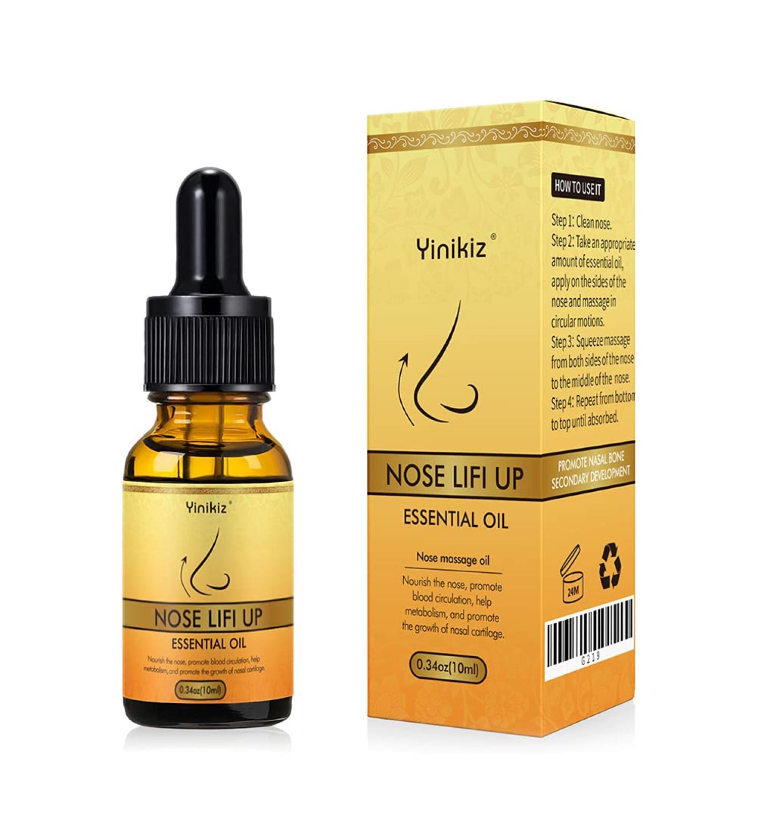 Mianhua Nose Enhancer Oil Non-Surgical Essential Oil for a Thinner Lifted Nose Powerful Massage & Remodeling Cream - Buy Online on GoSupps.com