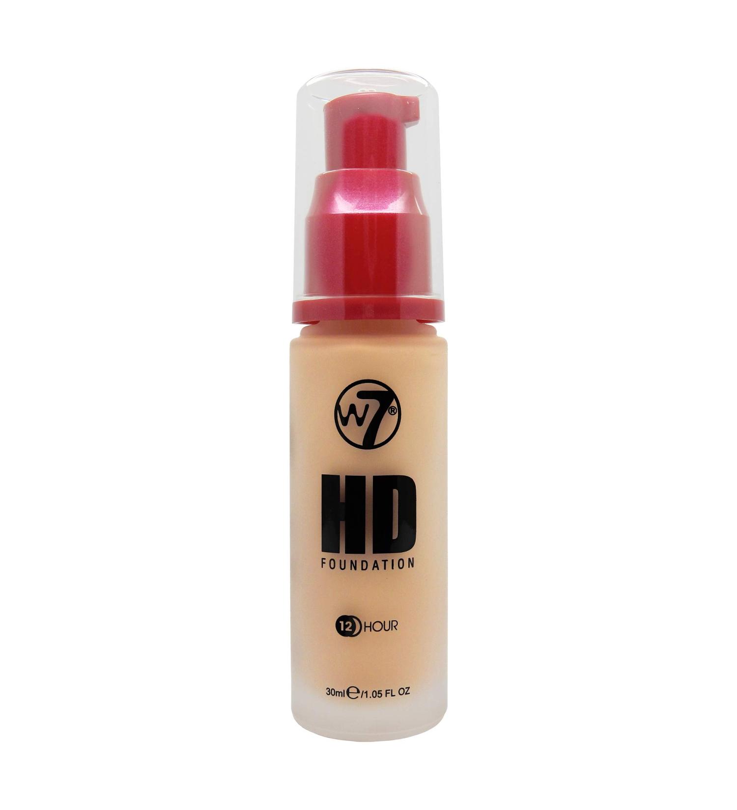 W7 HD Oil-Free Liquid Foundation for Poreless Matte Medium Coverage - Early Tan 30ml - Buy Online on GoSupps.com