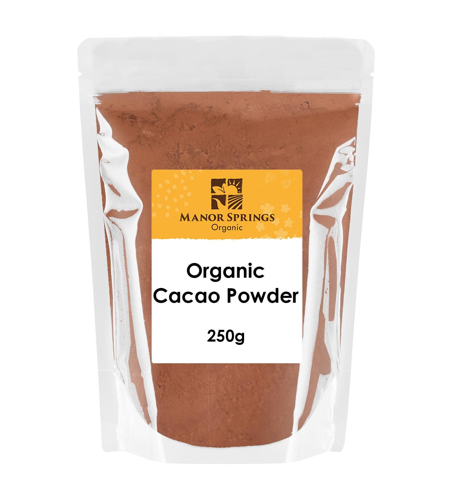 Organic Cacao Powder 250g by Manor Springs Organic - Buy Online on GoSupps.com