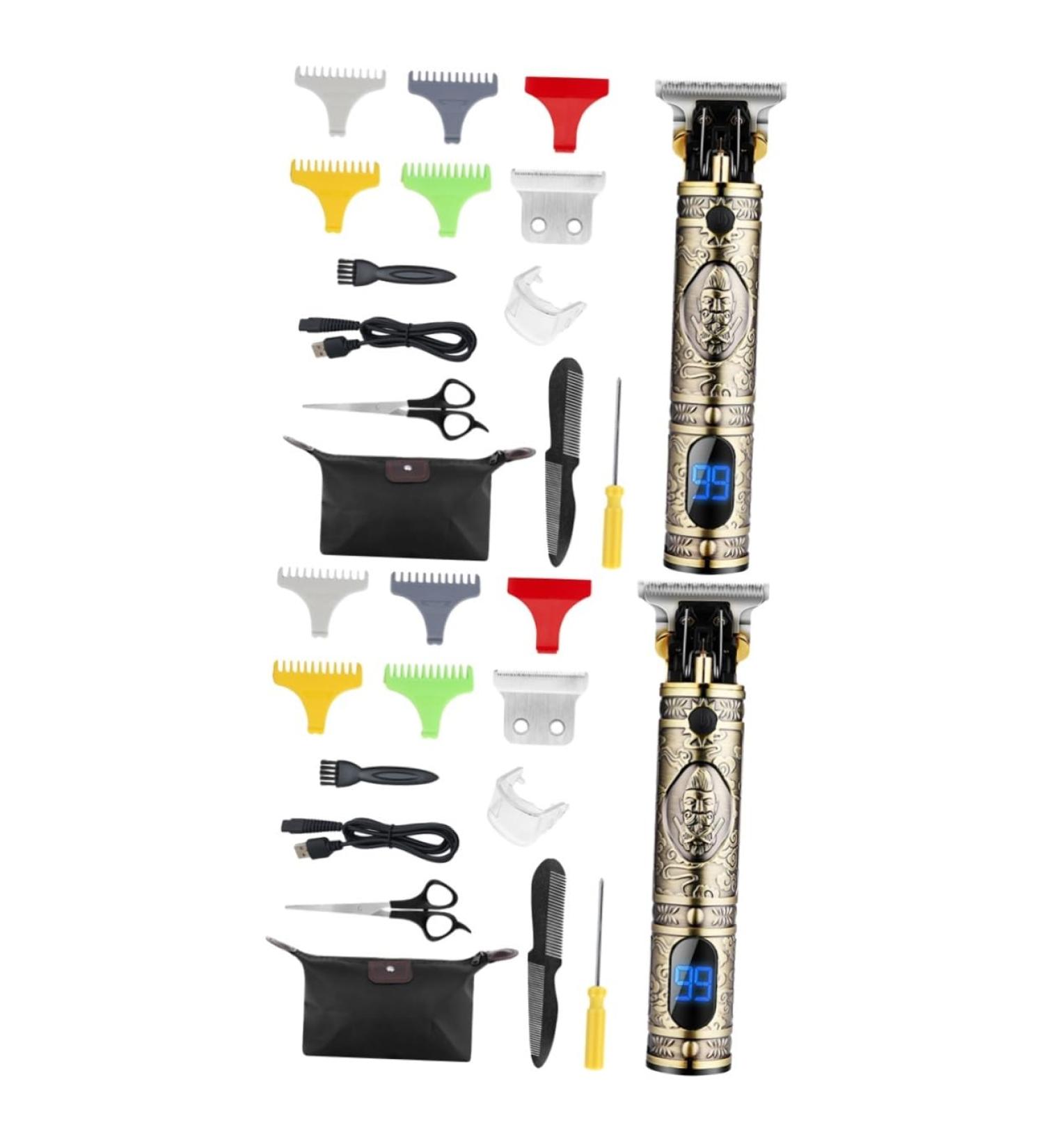 MAGICLULU 2 Sets Mens Hair Clippers Mens Face Trimmer Professional Barber Clippers Beard Edgers for Men Grooming Clipper Mens Beard Trimmer Facial Trimmer Ma Electric T9 Stainless Steel - Buy Online on GoSupps.com