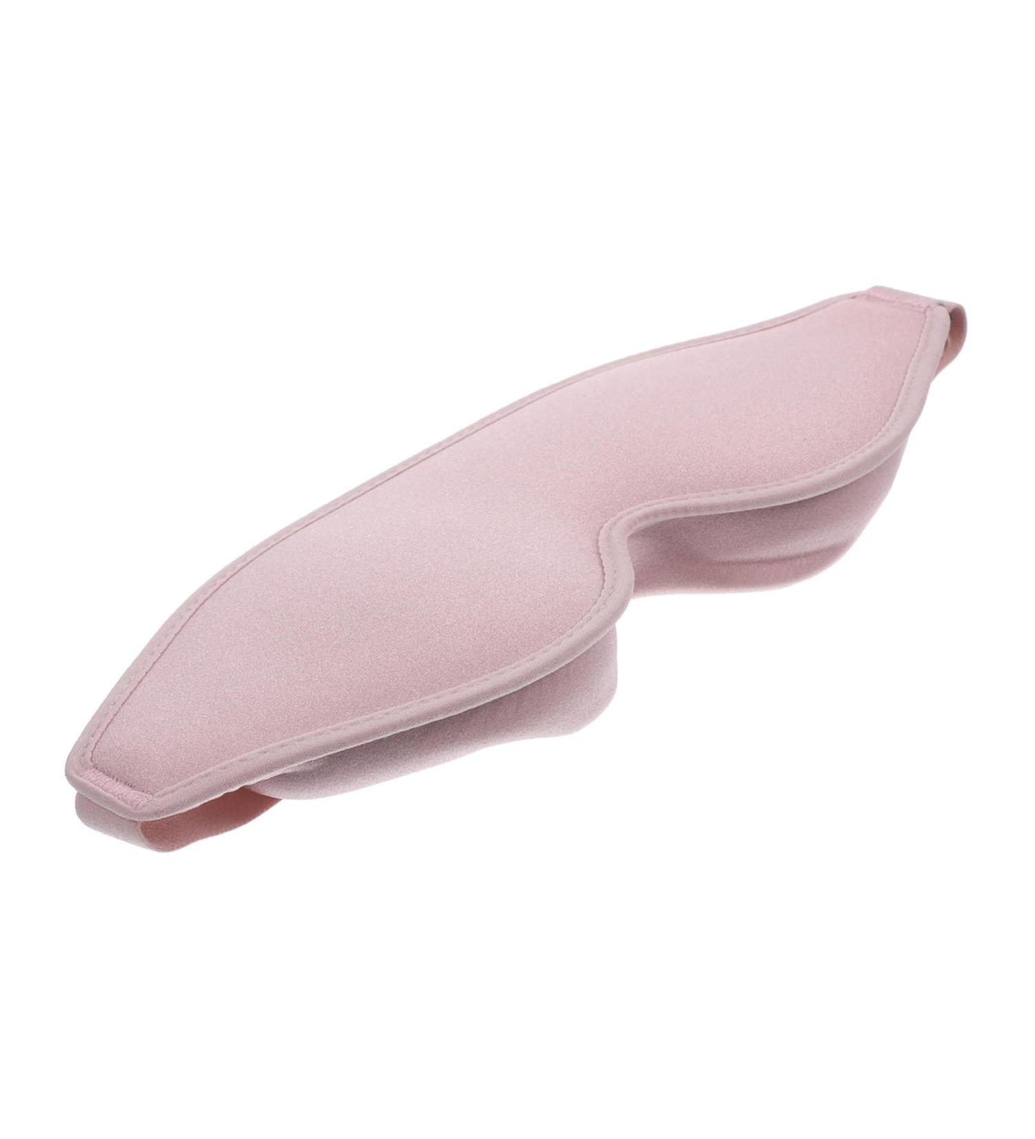 FRCOLOR 1pc Plush Blackout Sleep Eye Shade for Adults - 3D Eye Cover Patches for Naps & Sleeping - Soft Pink Eye Mask - Buy Online on GoSupps.com