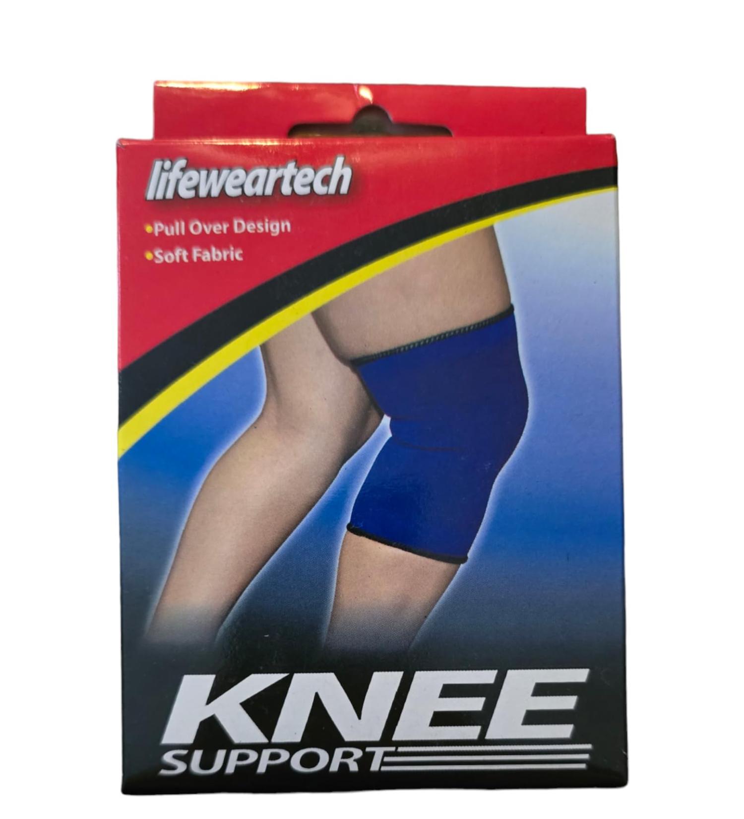 Lifeweartech Knee Support Pull Over Design Soft Fabric Blue