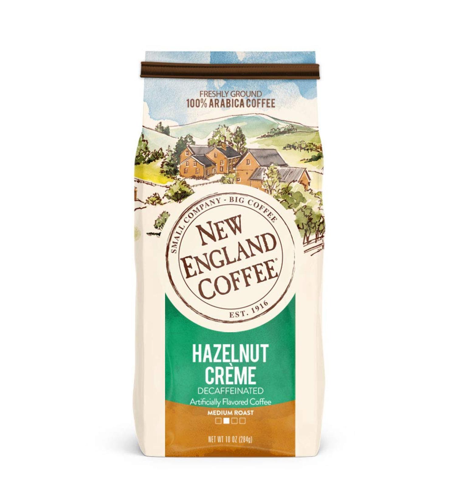New England Hazelnut Crme Decaf Coffee - Ground 10oz Bags (Pack of 3) - Buy Online on GoSupps.com
