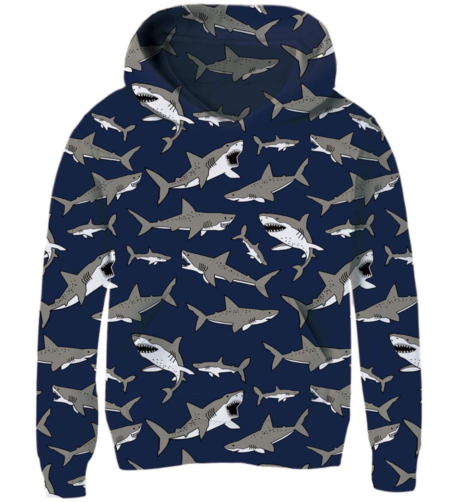 Unisex Ahegao Hoodie 3D Printed Sweatshirt with Pockets | Dark Blue | 4-6 Years - Buy Online on GoSupps.com