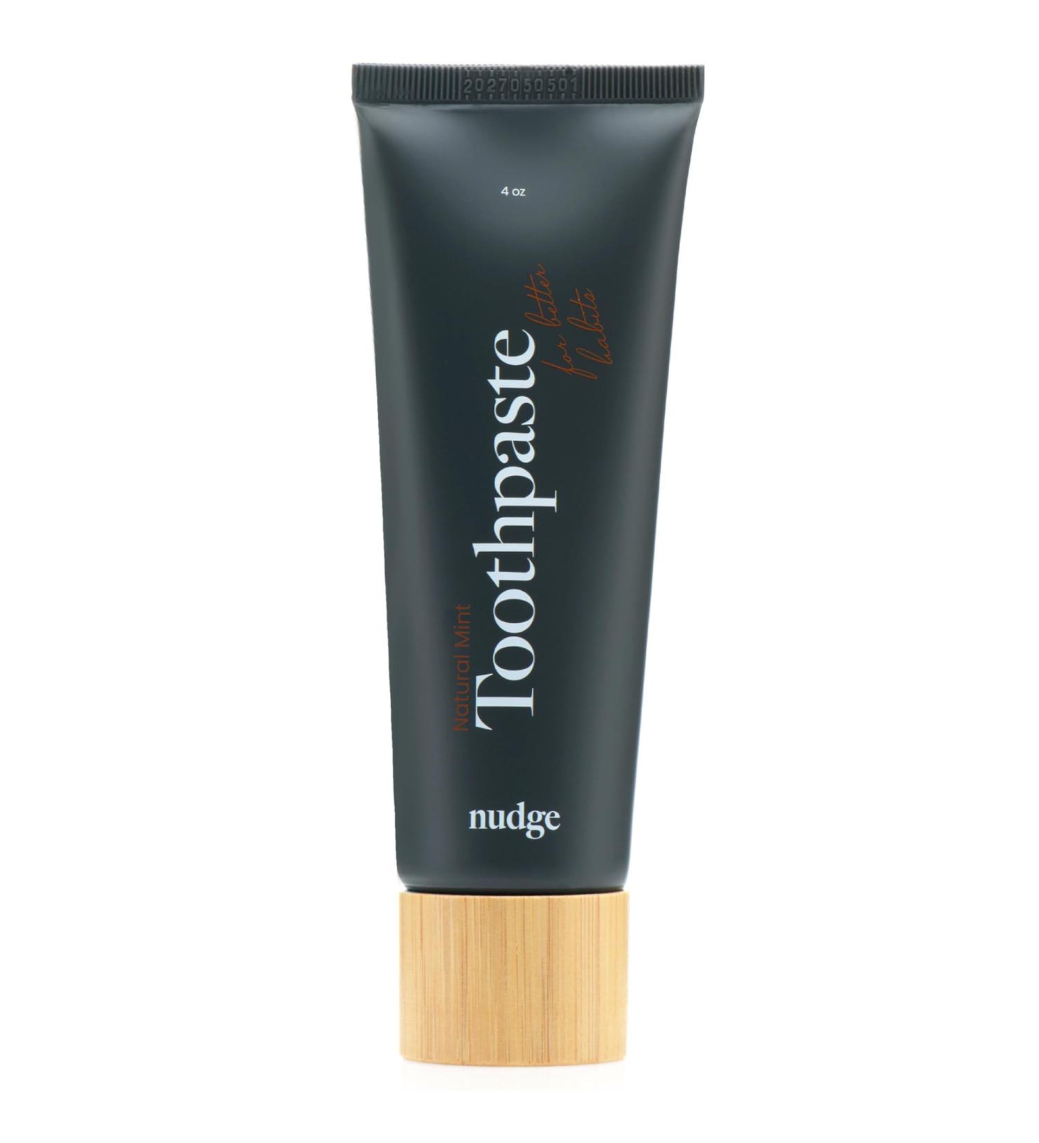 Nudge Nano Hydroxyapatite Toothpaste - Fluoride-Free Enamel Protection & Whitening SLS-Free Natural Mint 4 oz for Sensitive Teeth & Dry Mouth | International Shipping Available - Buy Online on GoSupps.com